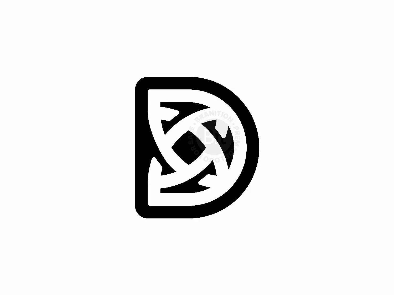 Letter D Star Logo
