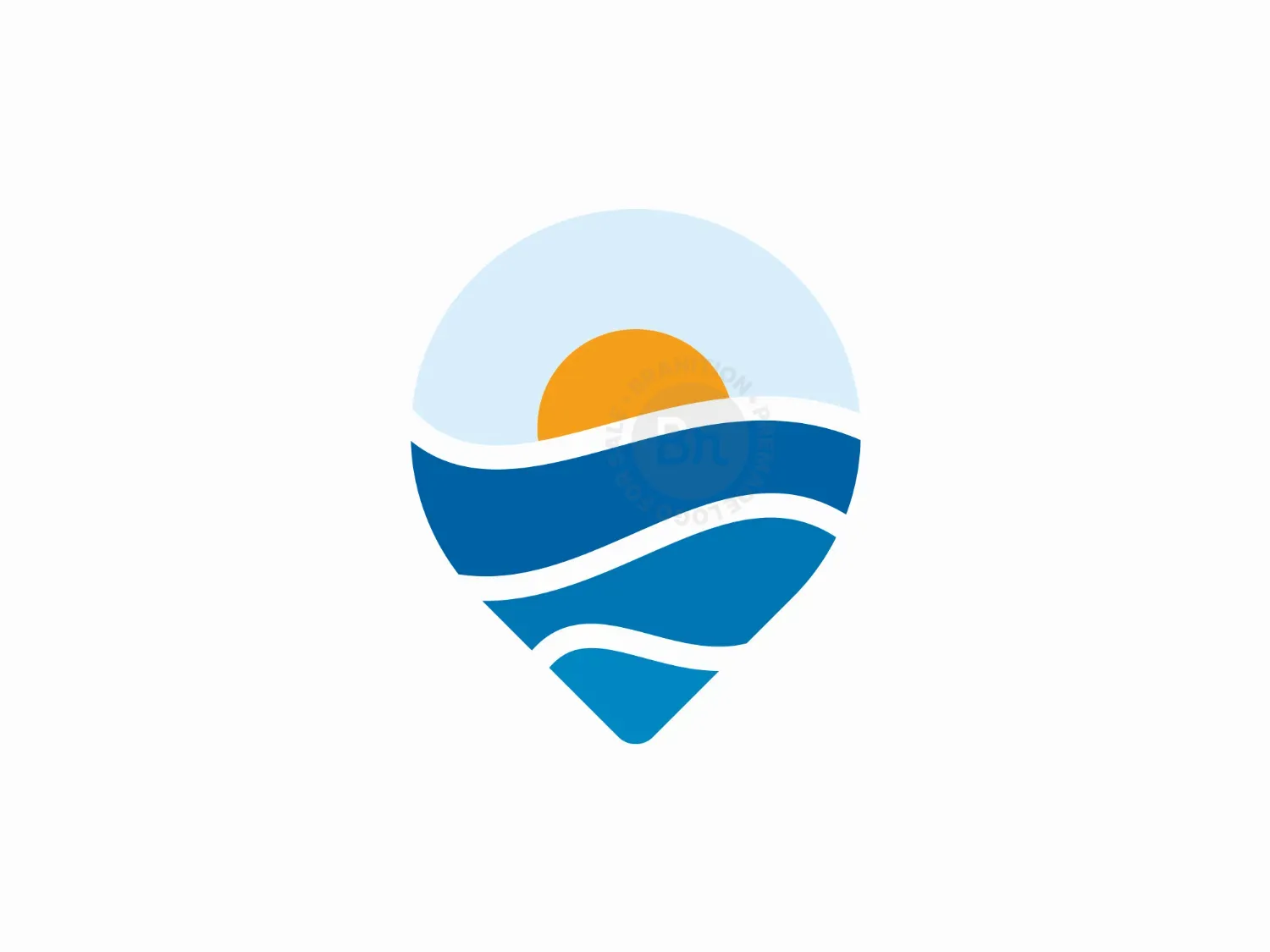 Sunset + Pin Logo