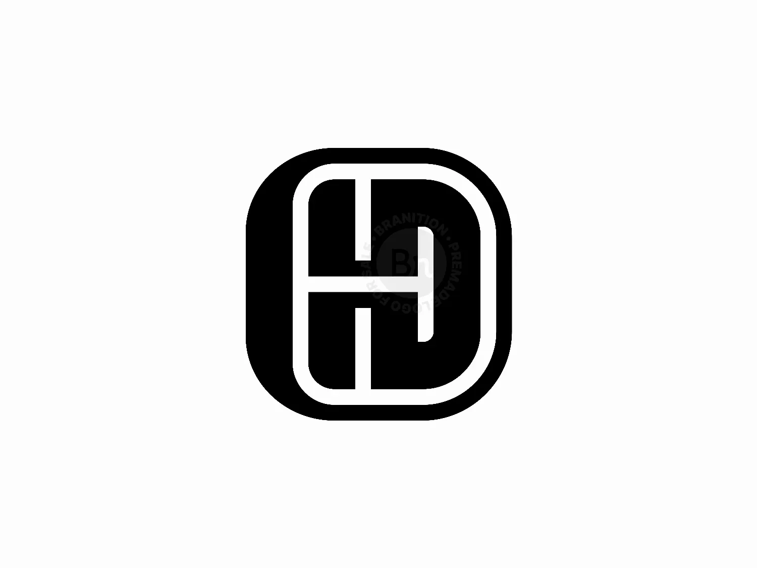Letter HD Initial DH Logo