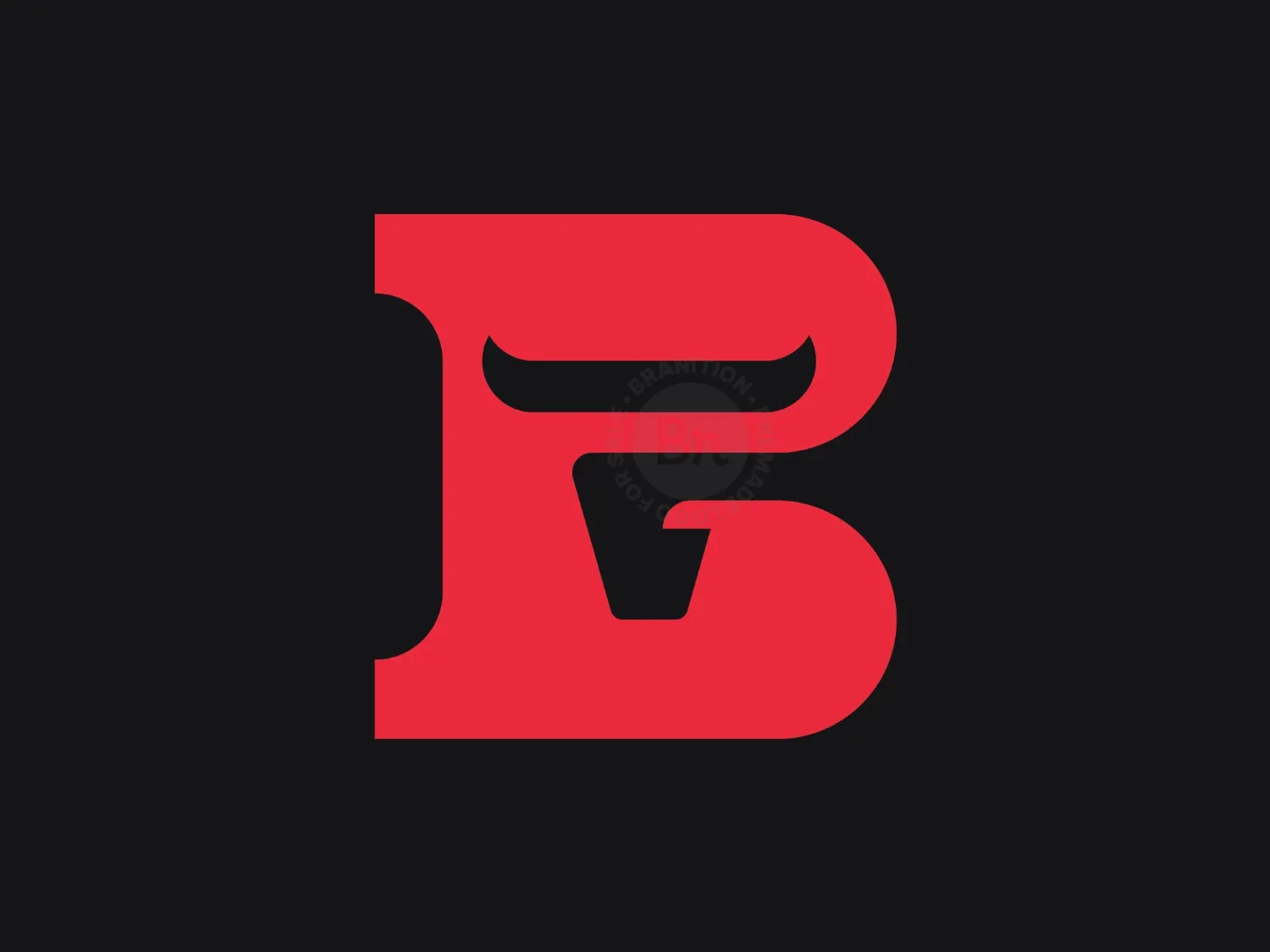 Bull Letter B Logo