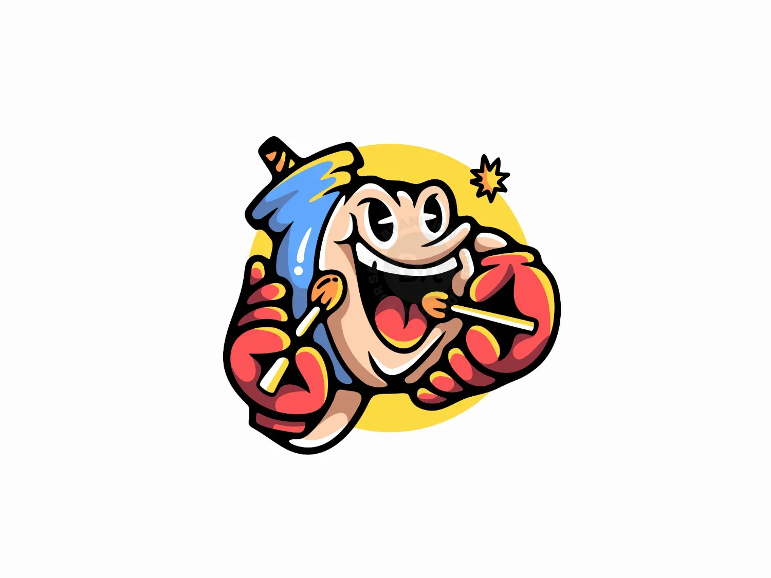 Match Bomb Mascot Logo