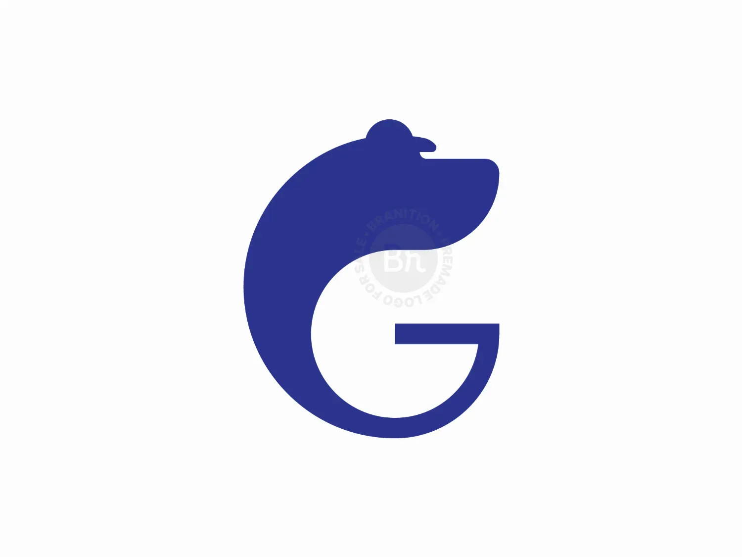 Letter G Bear Logo