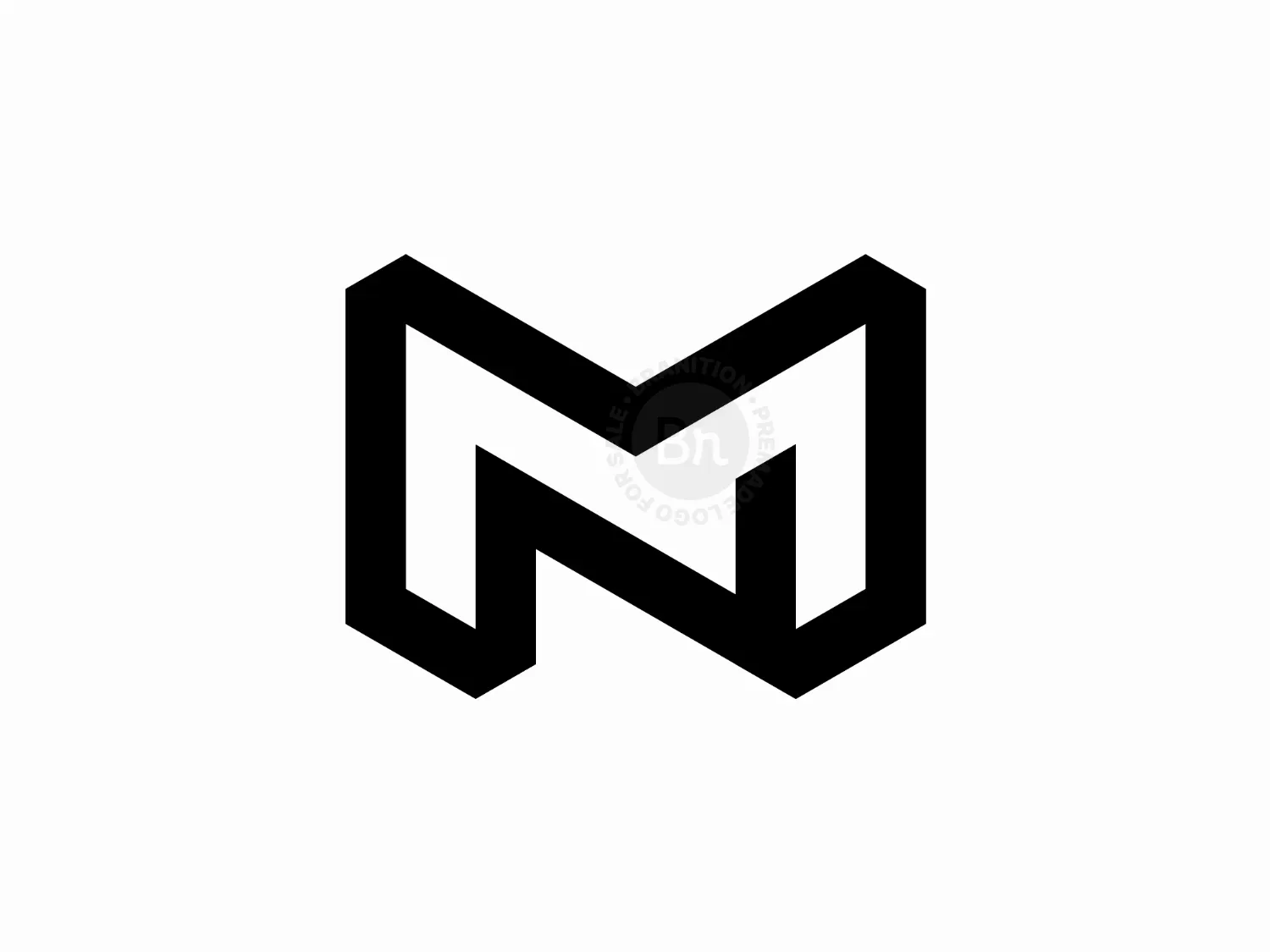MN Or NM Monogram Logo