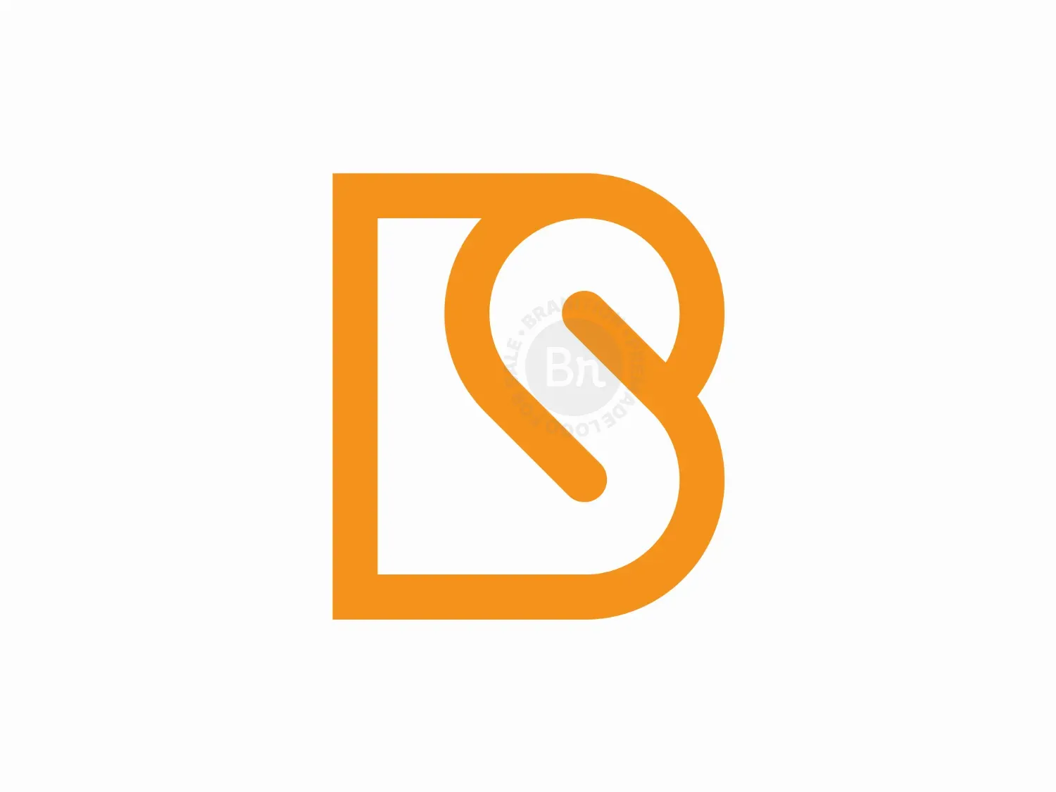 Modern Letter S With B Logo