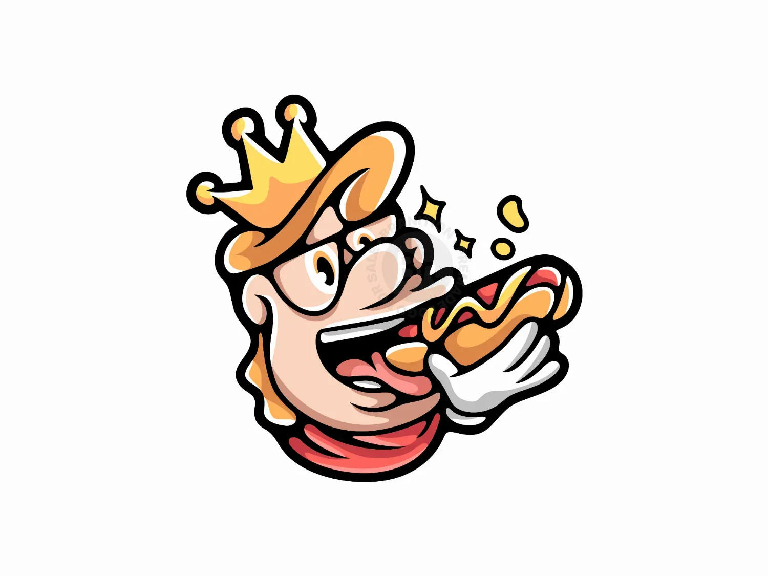 Friendly Hotdog King Logo
