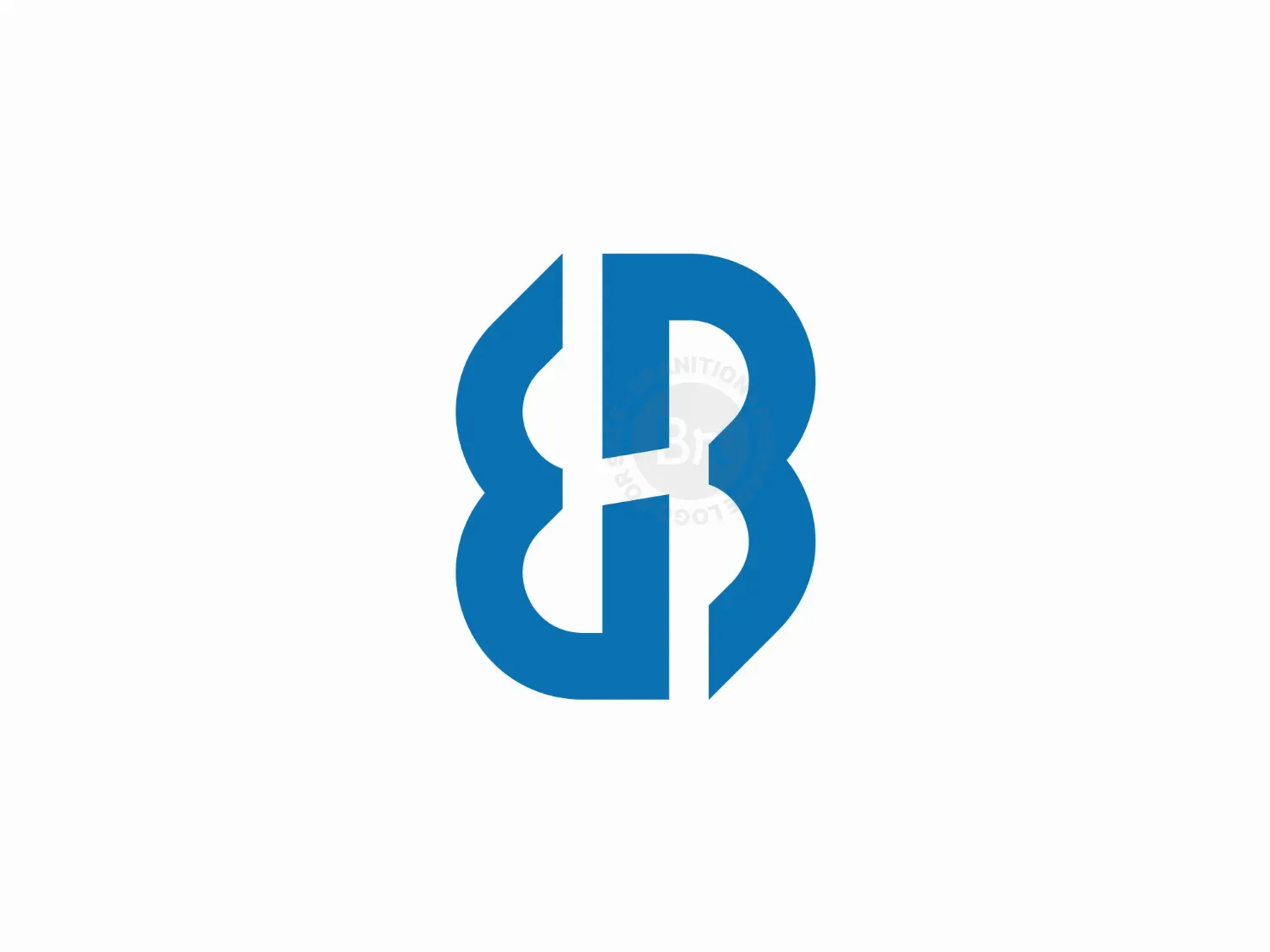 Ambigram Letter HB Logo