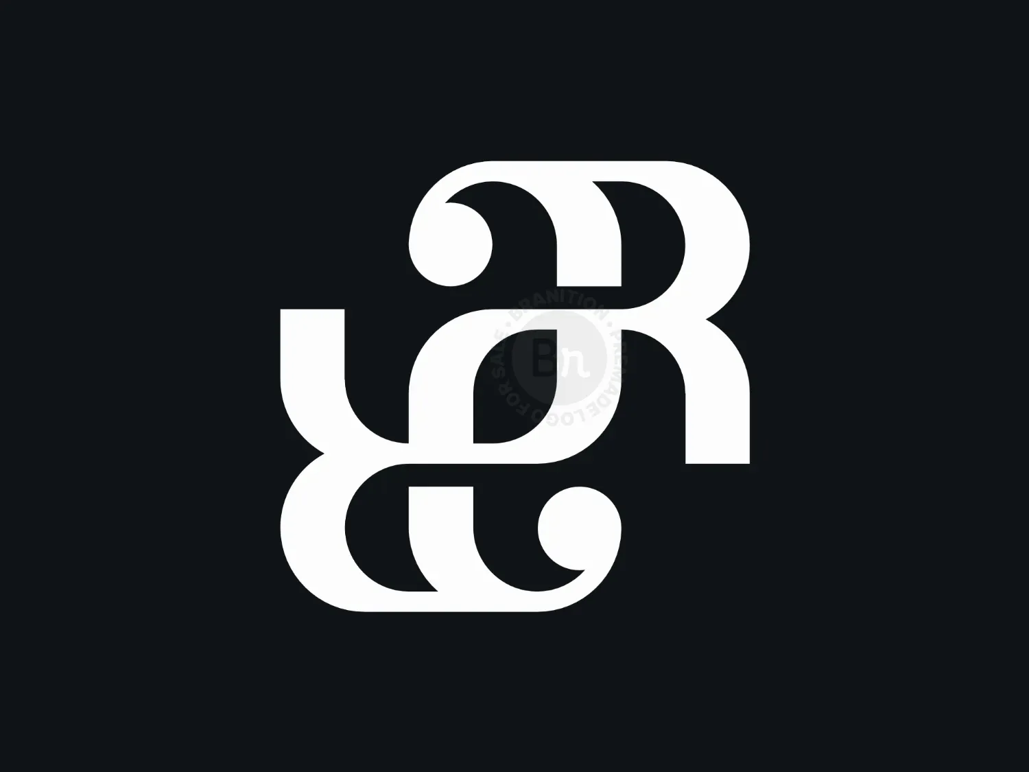 Letter Rr Ambigram Logo