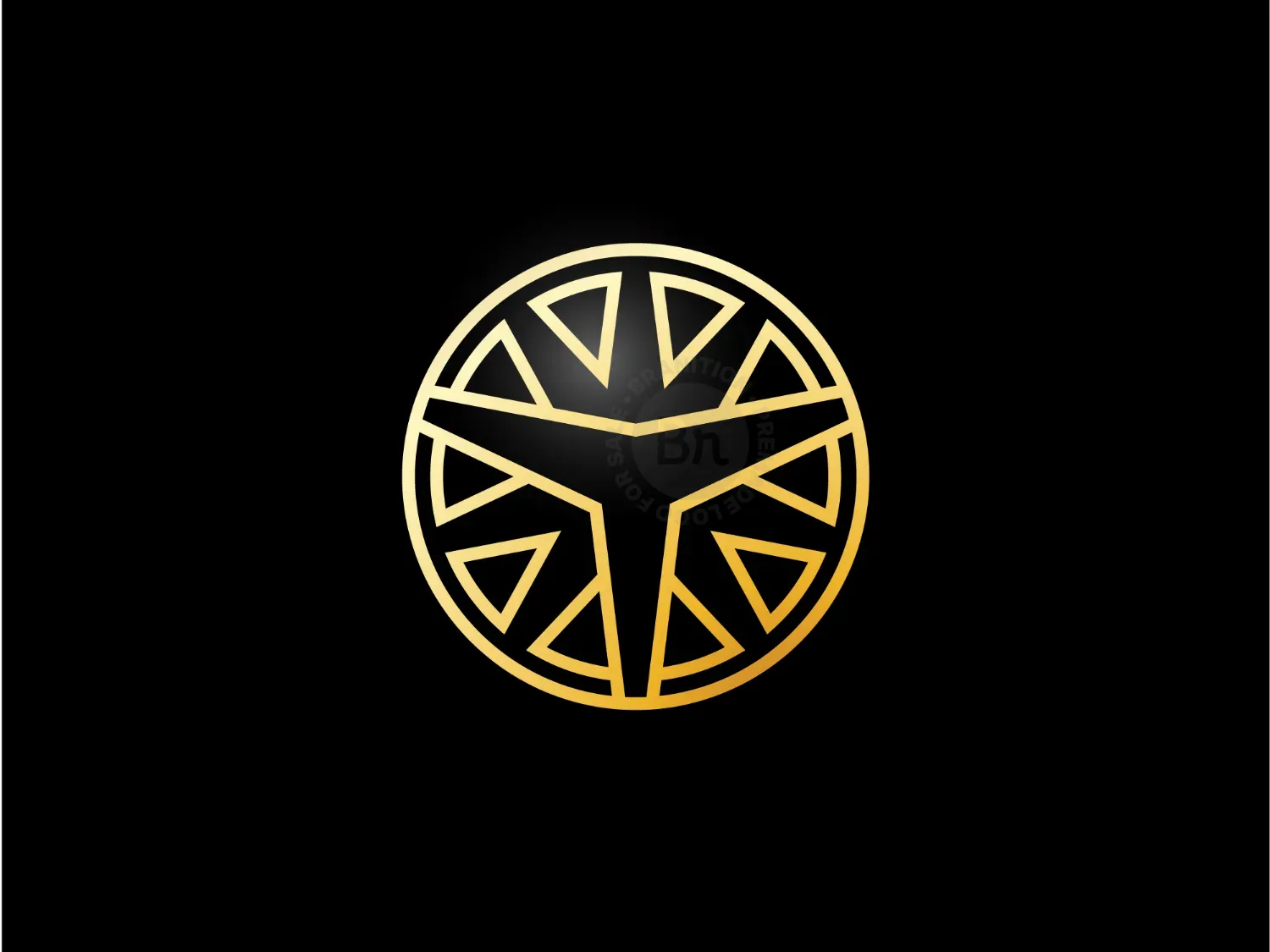 T Sun Emblem Logo