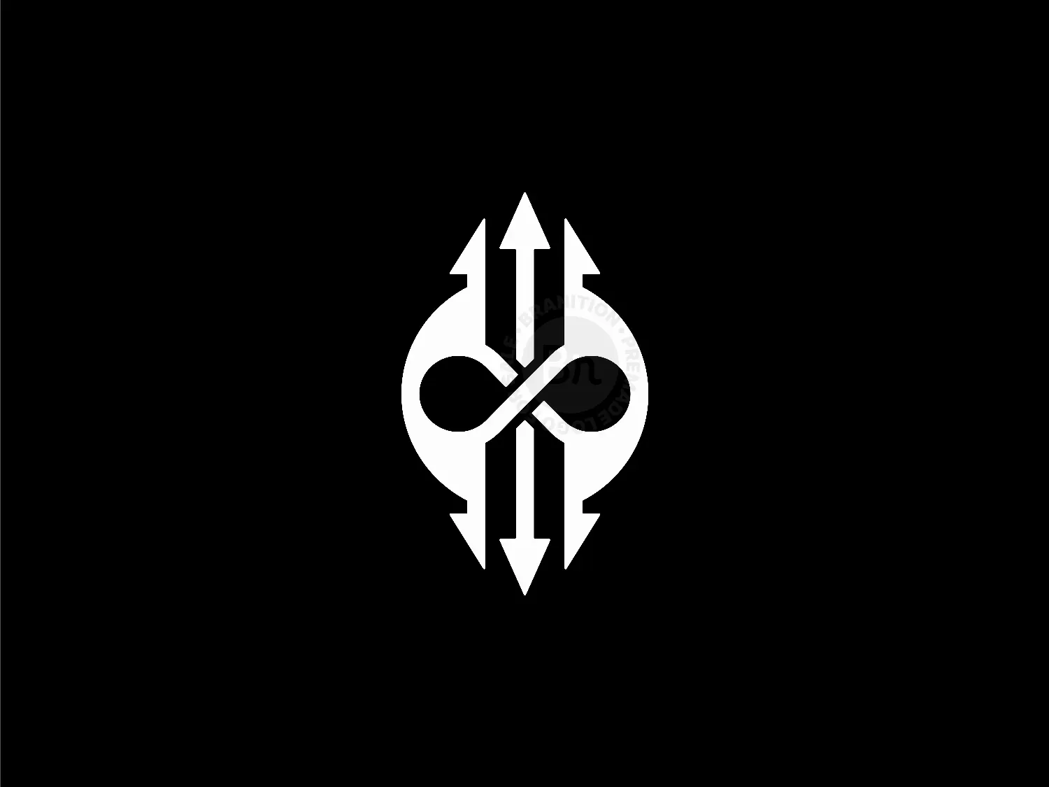 Trident Infinity Symbol Logo