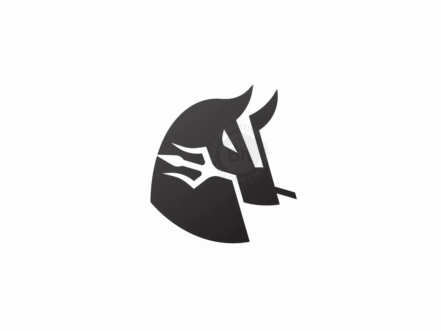 Evil Horse Bite A Trident Logo