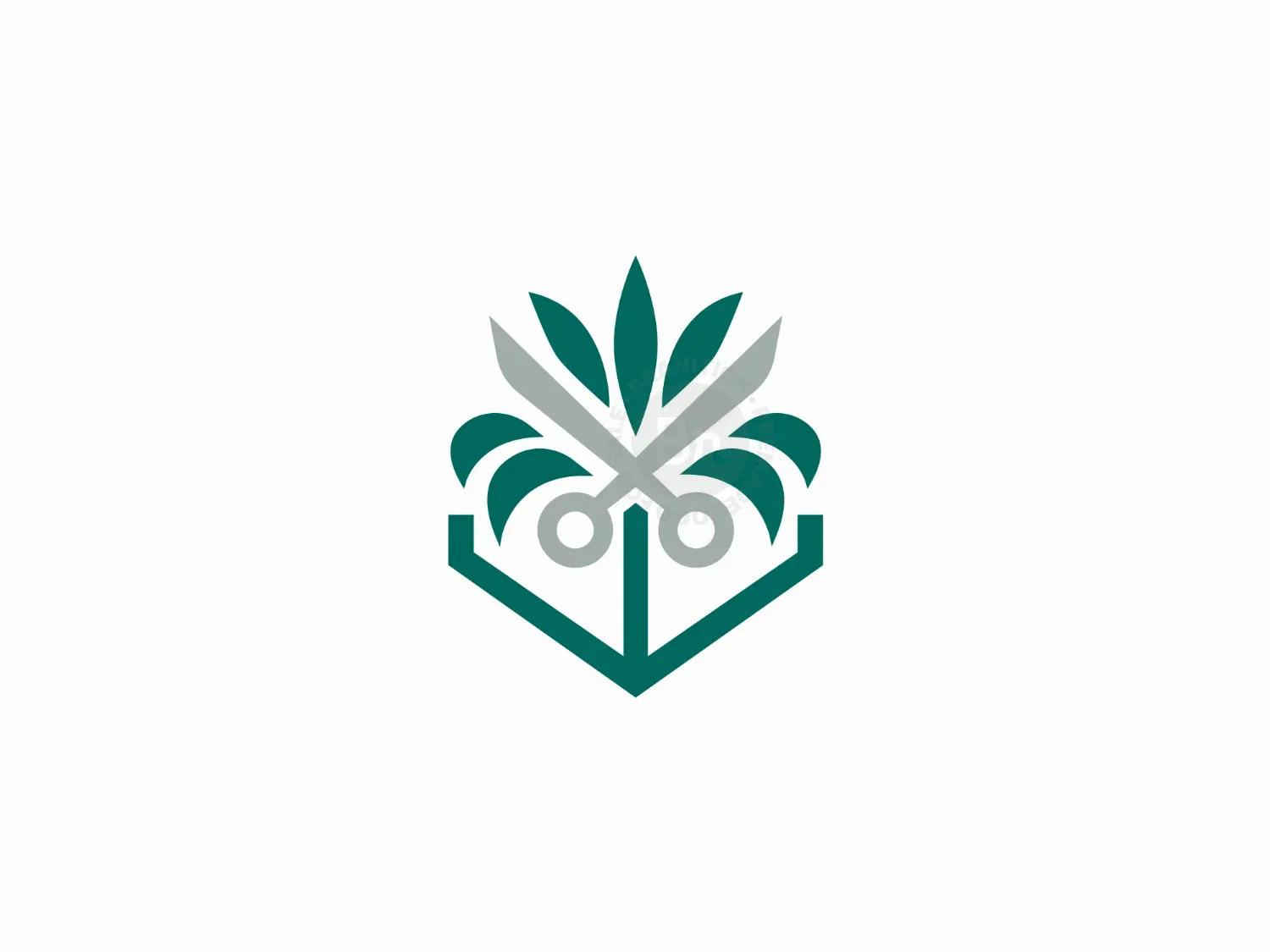Scissors Palm Logo