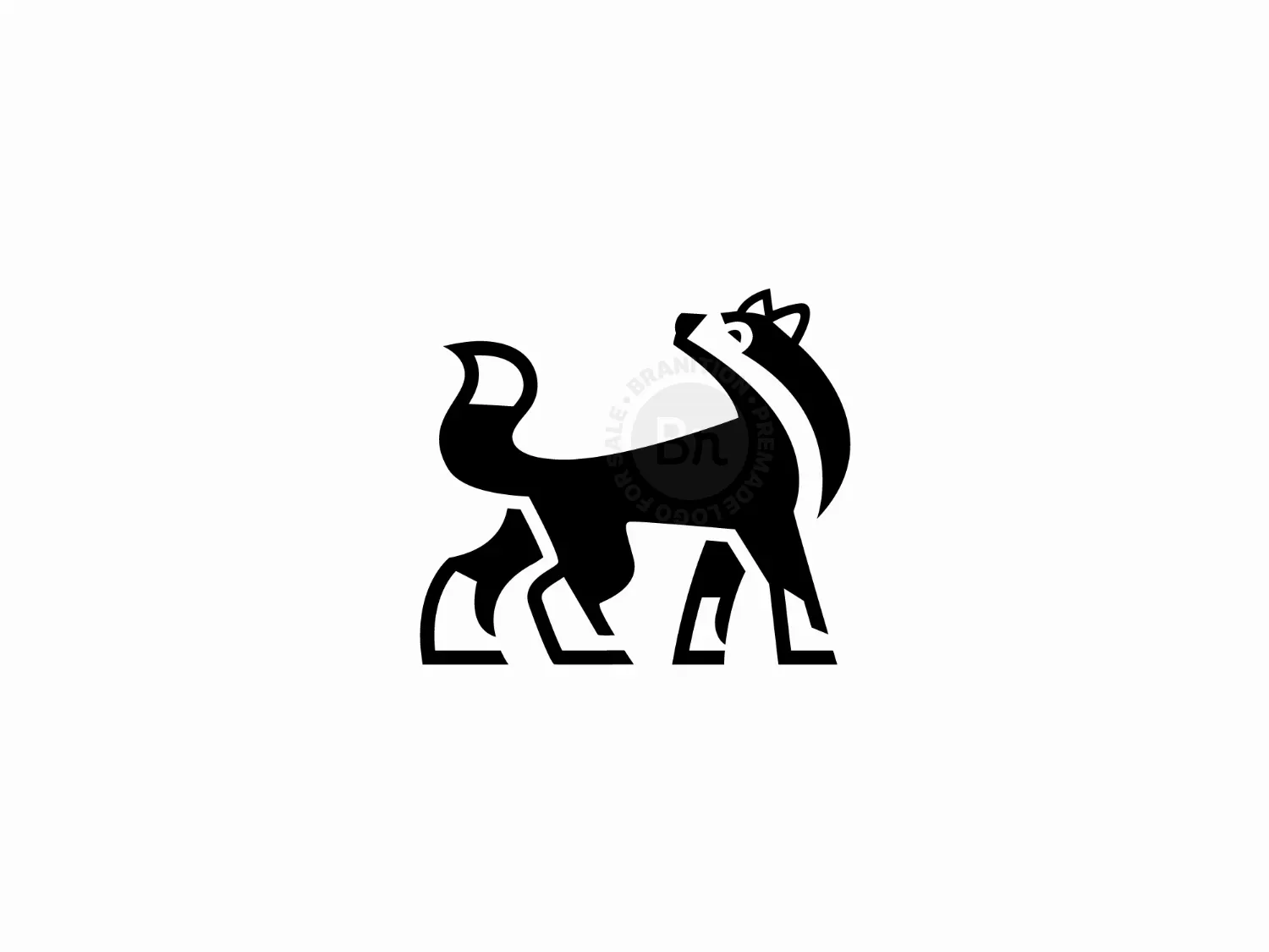 Husky Dog Logo
