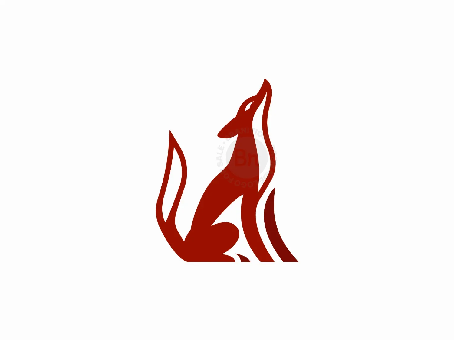 Howling And Sitting Fox Logo