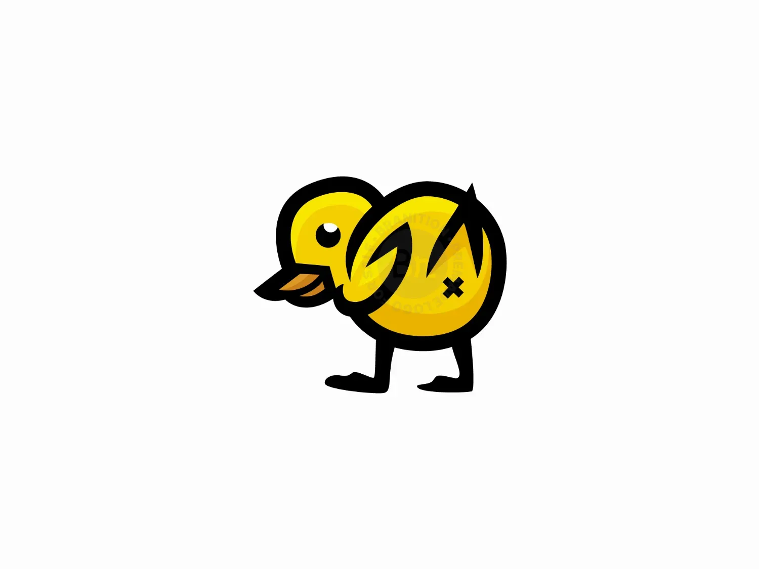 Duck Showing Butt Logo