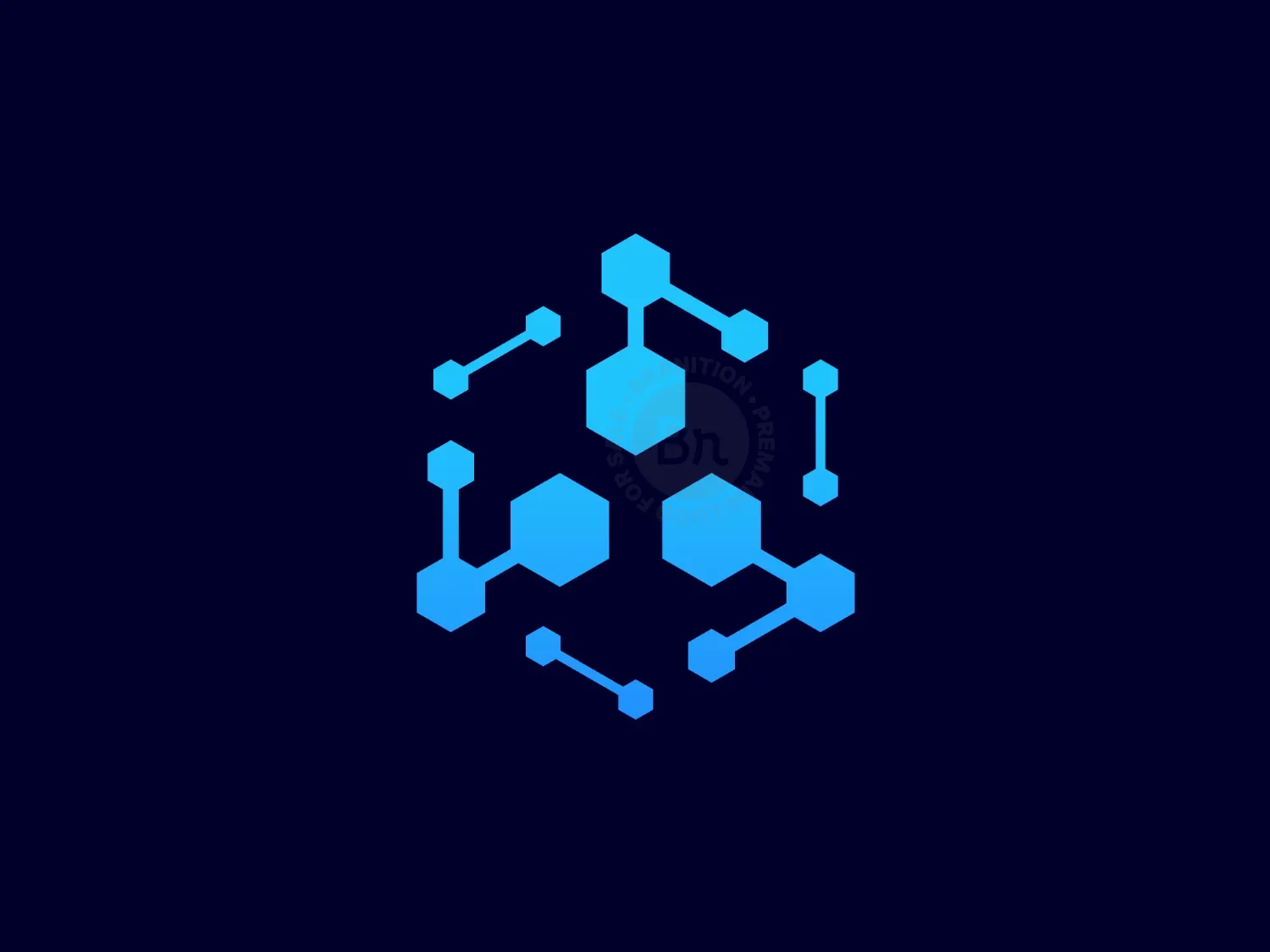 Abstract Hexa Nod Logo
