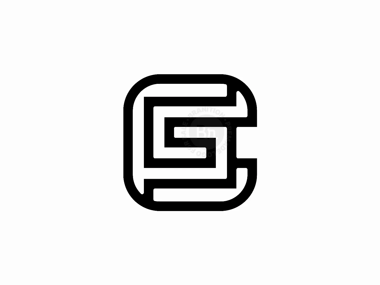 Letter CS Initial SC Logo