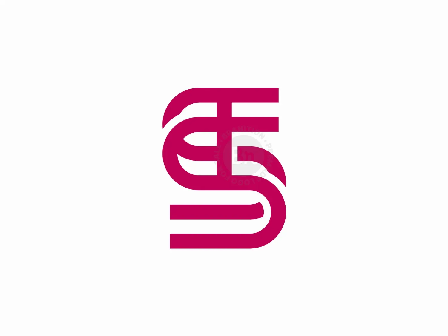 Monogram Sf Or St Logo
