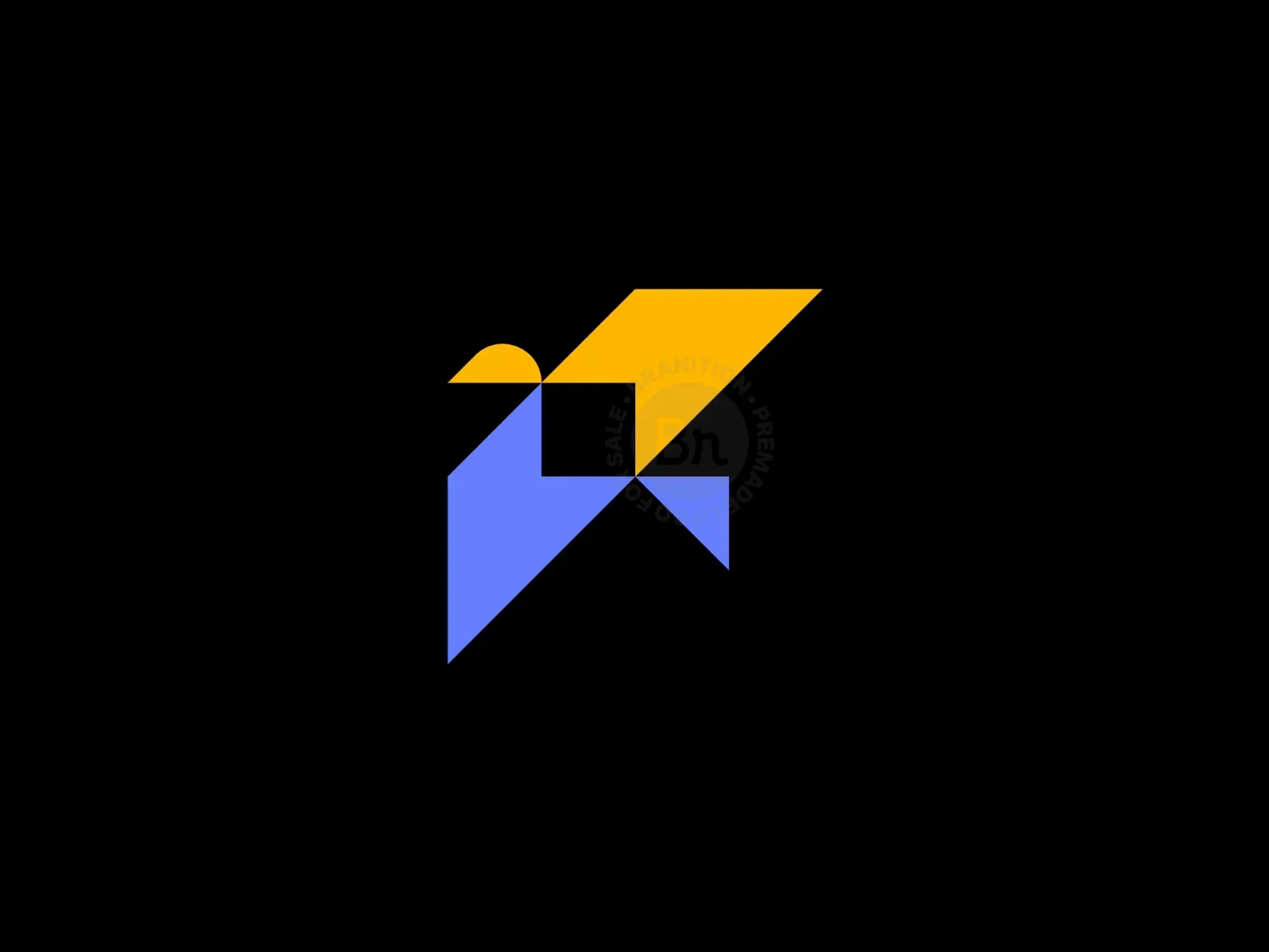 Abstract Flying Bird Logo