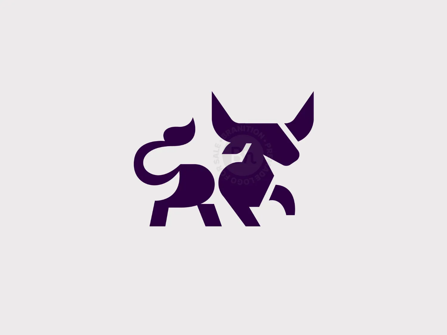 Confident Bull Mark Logo