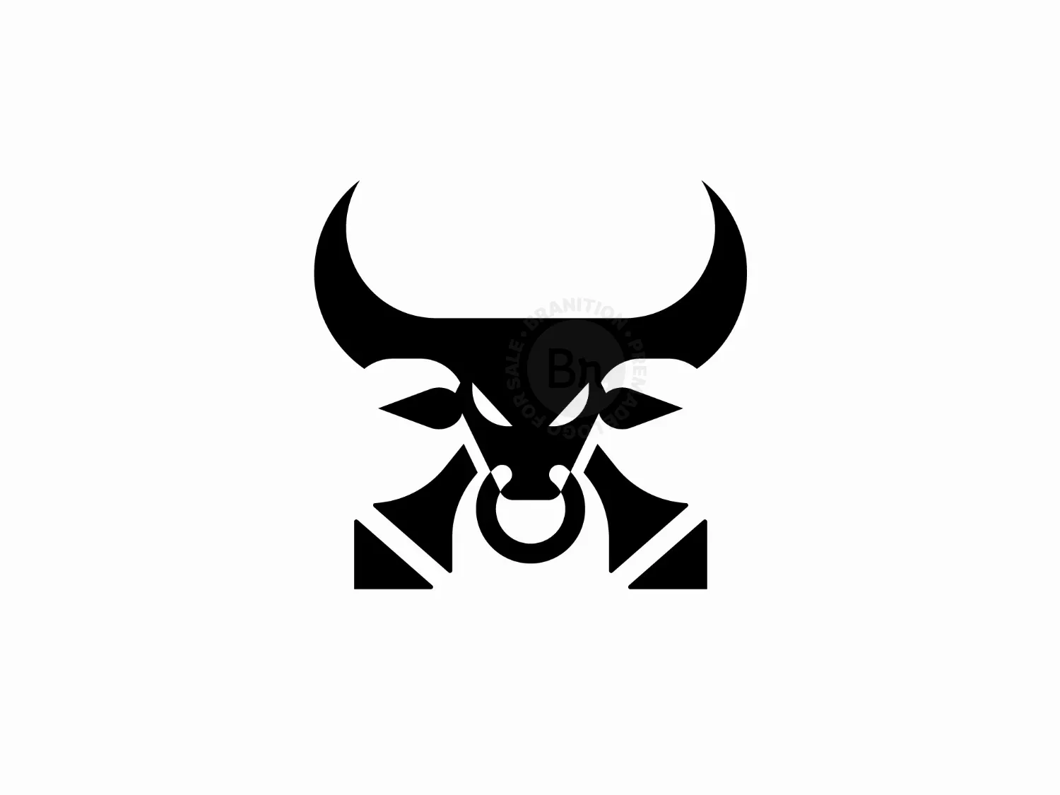 Mini Bull Mark Face Logo