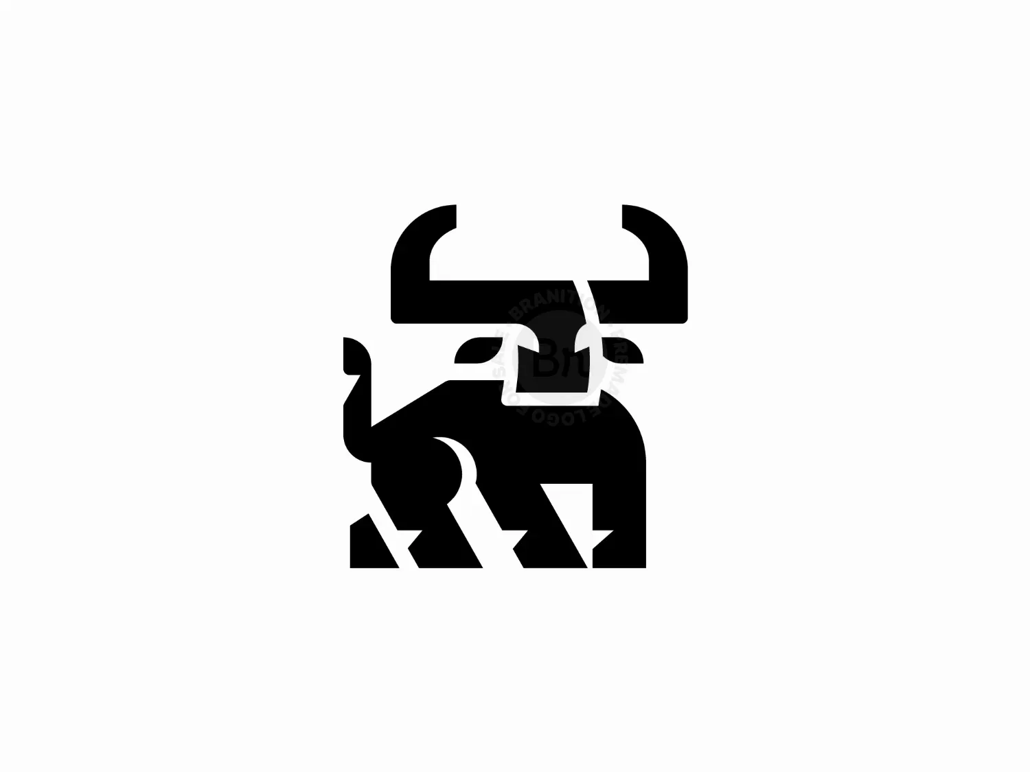 Strong Bull Mark Logo