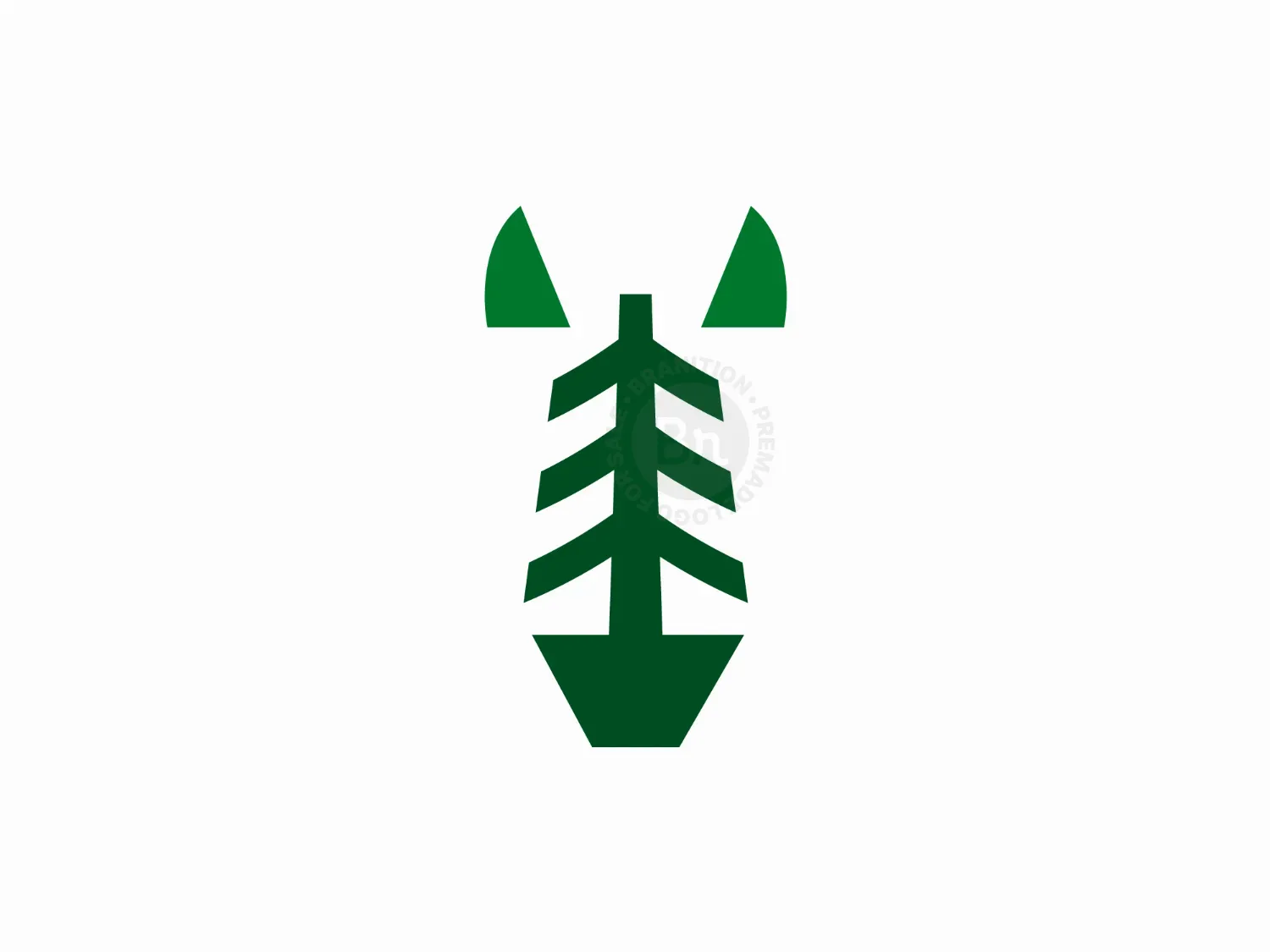 Zebra Pine Head Logo