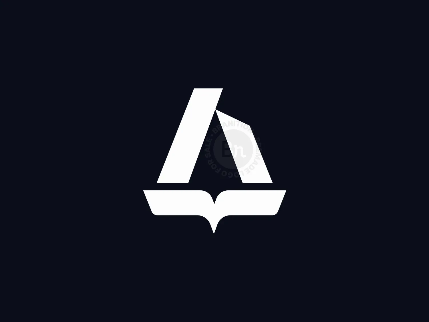 Letter A And Book Logo