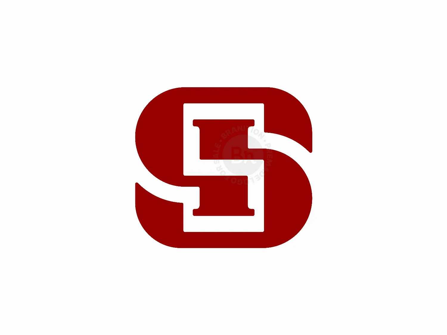 Letter SI Initial IS Logo