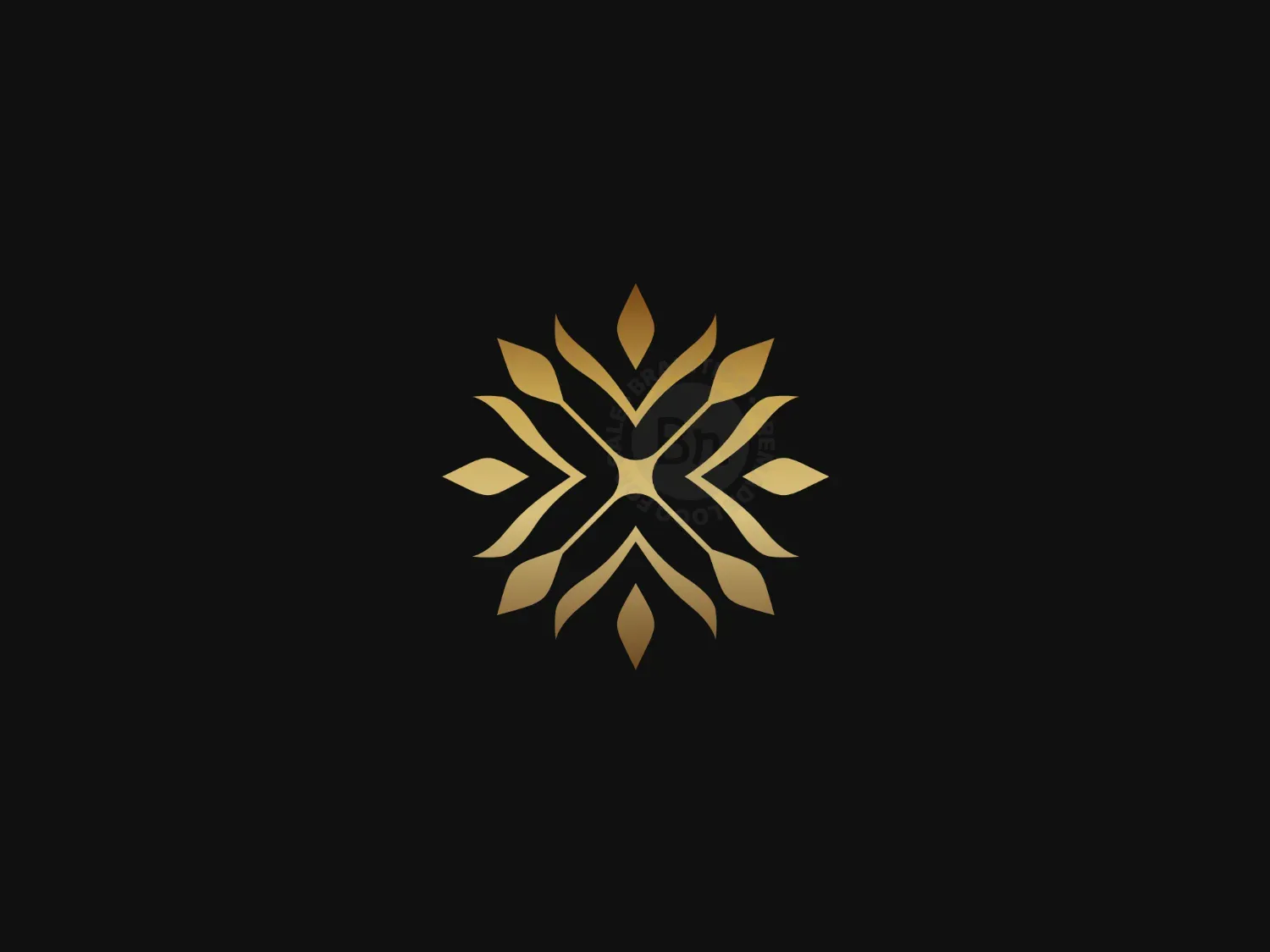 Abstract Gold Organic Logo