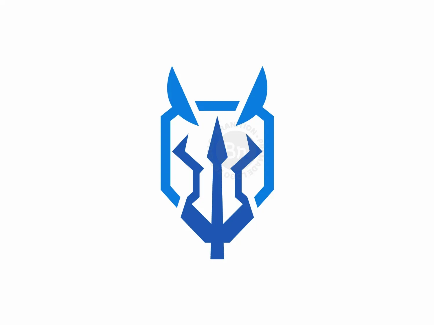 Trident Horse Or Trident Unicorn Logo