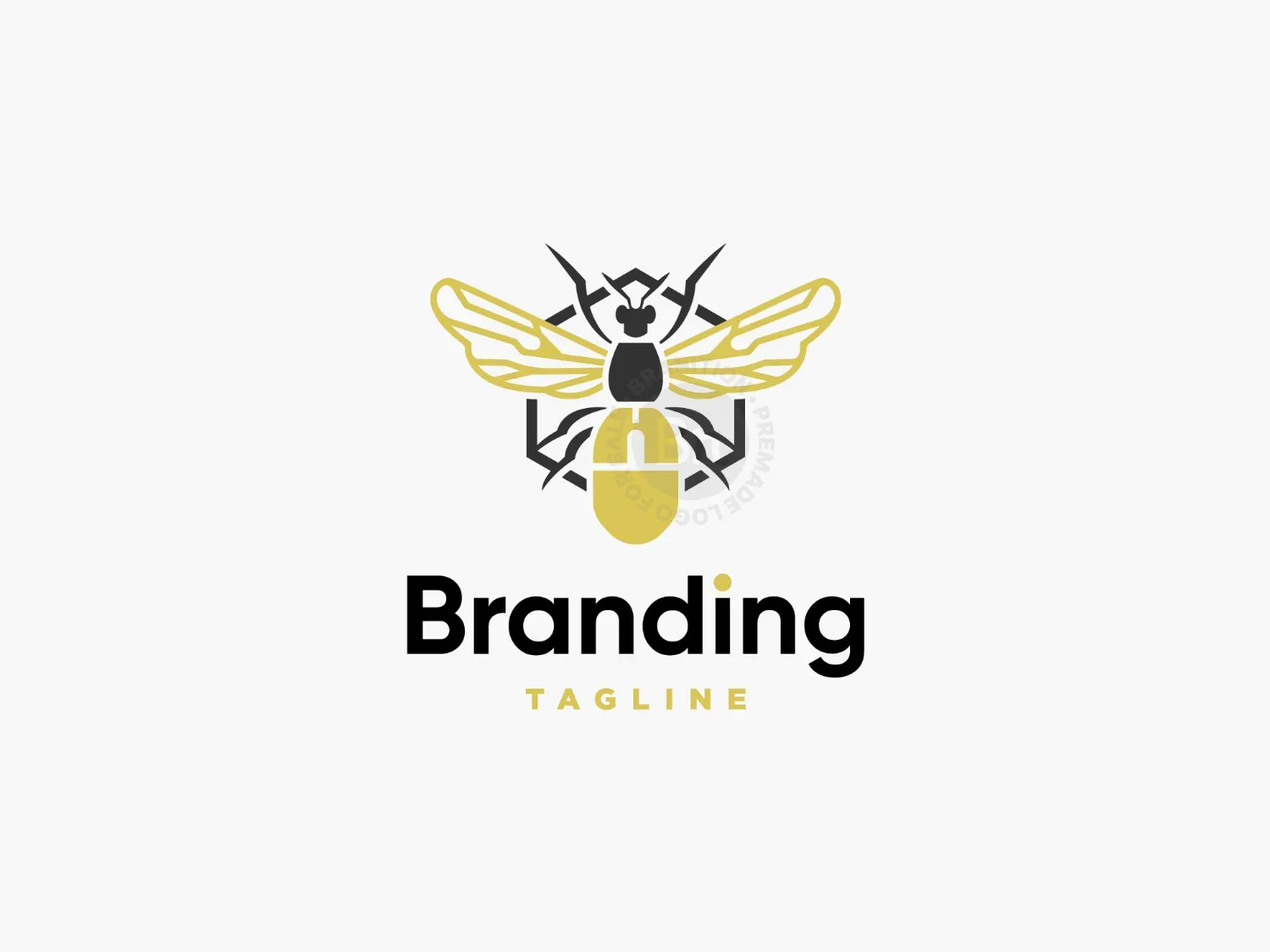 Online Bee Mouse Logo