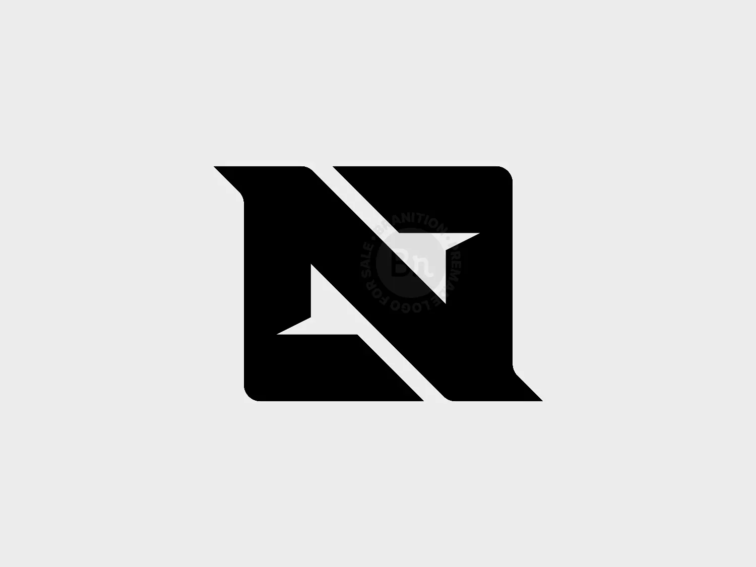 N Lettermark Logo Design