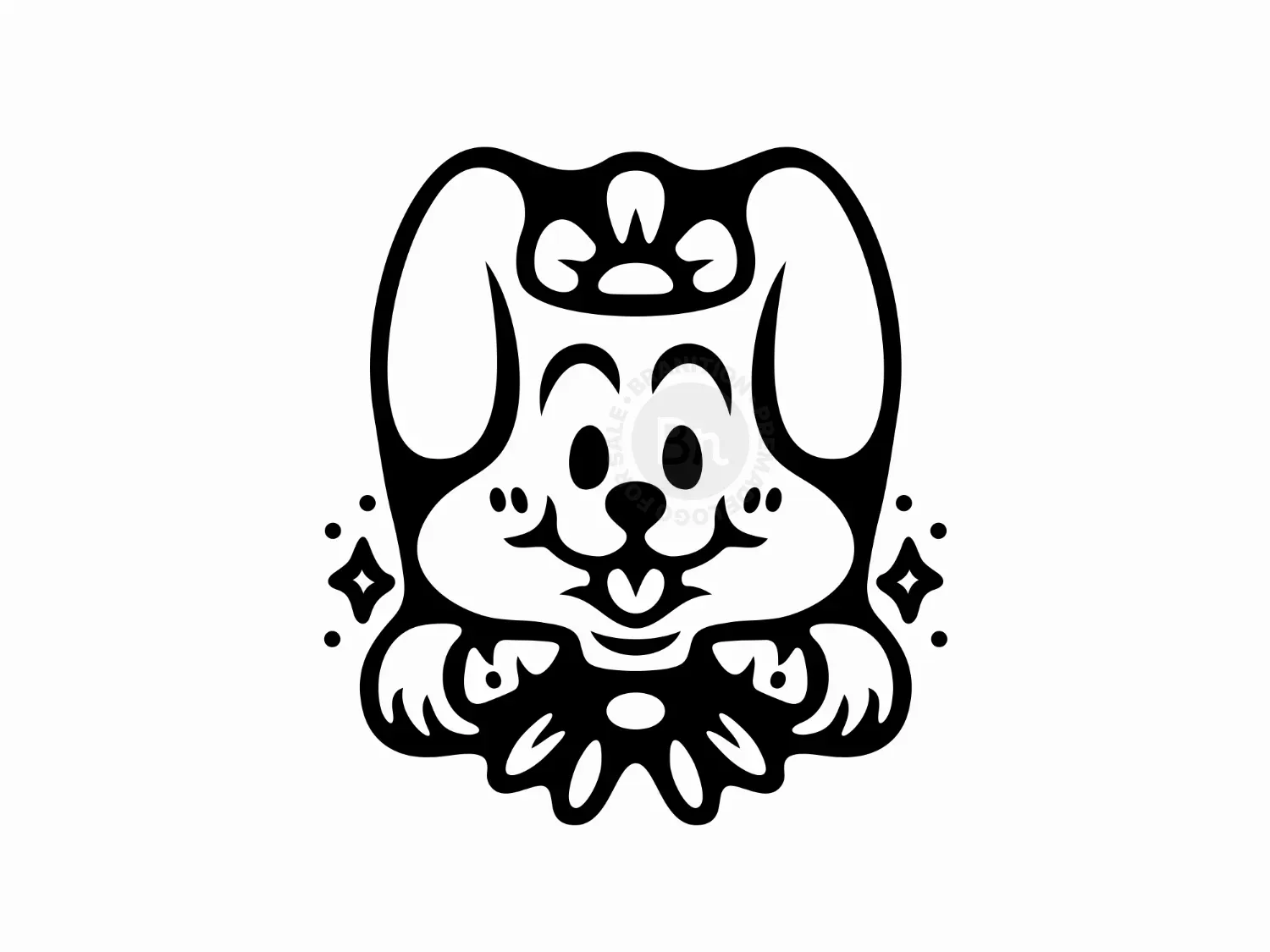 Carrot Flower Rabbit Logo
