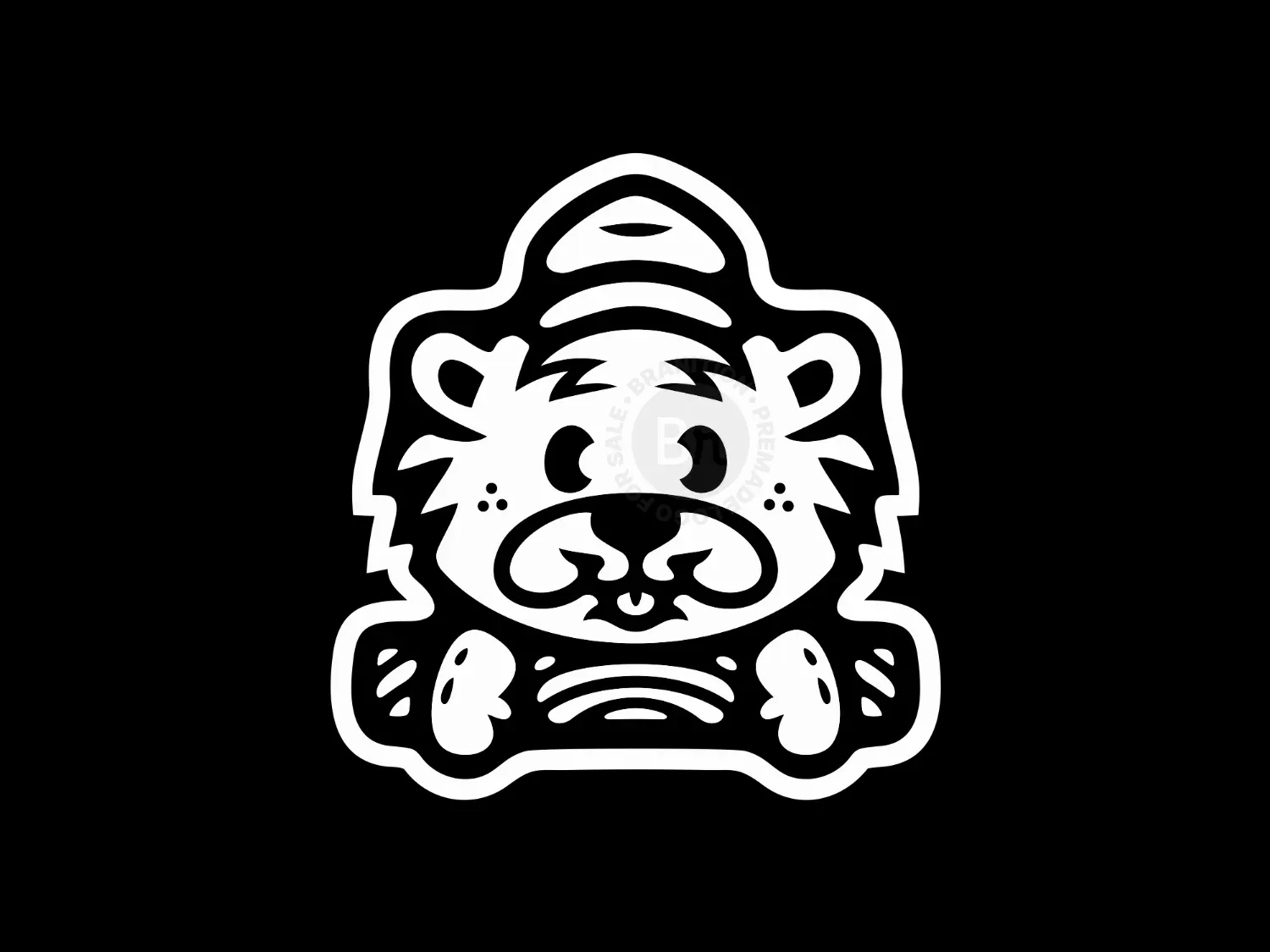 Cute Wooden Beaver Logo