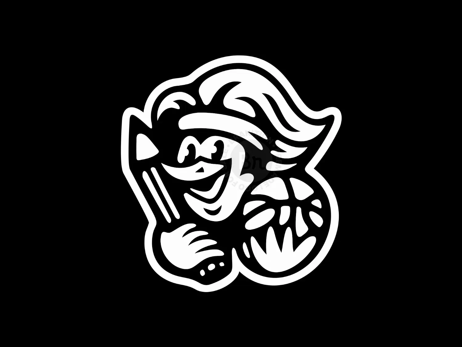 Student Basketball Woodpecker Logo
