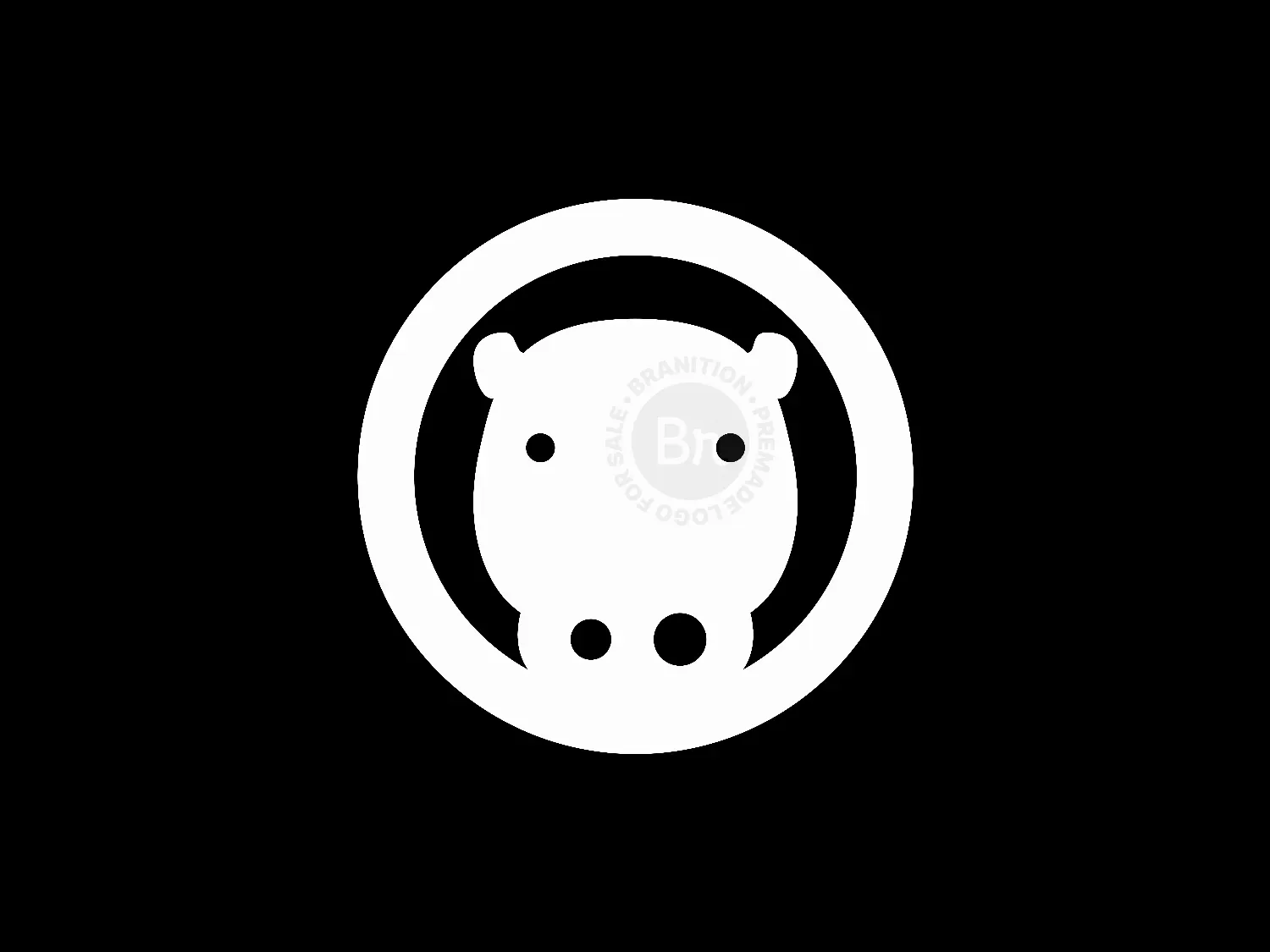 Hippo Mascot Logo