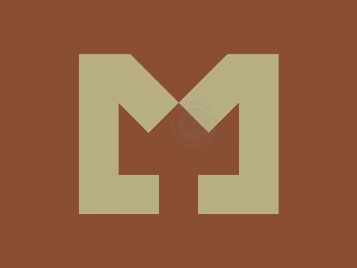 Simple Crown Letter M Logo