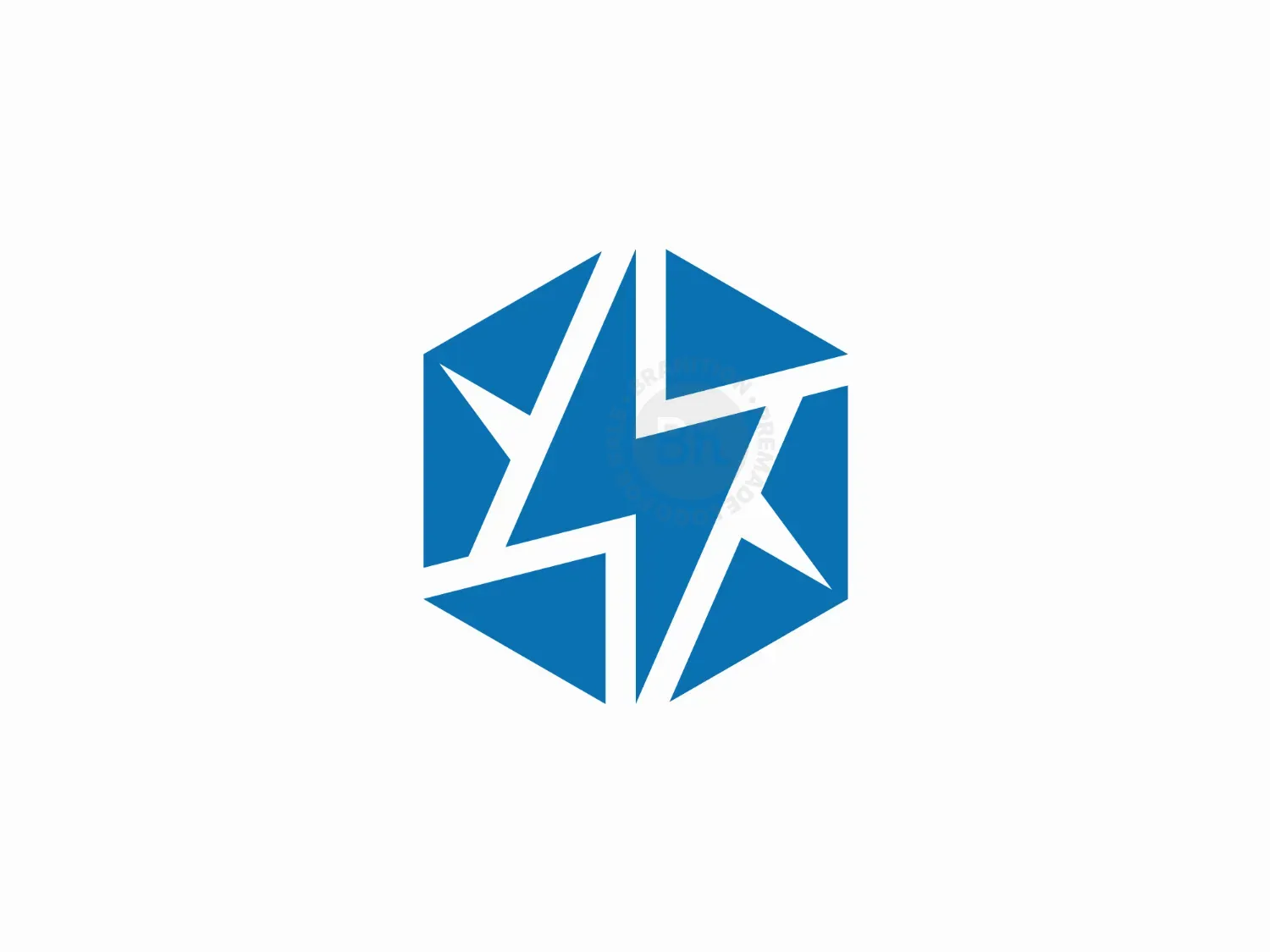 Hexagon Lightning Logo