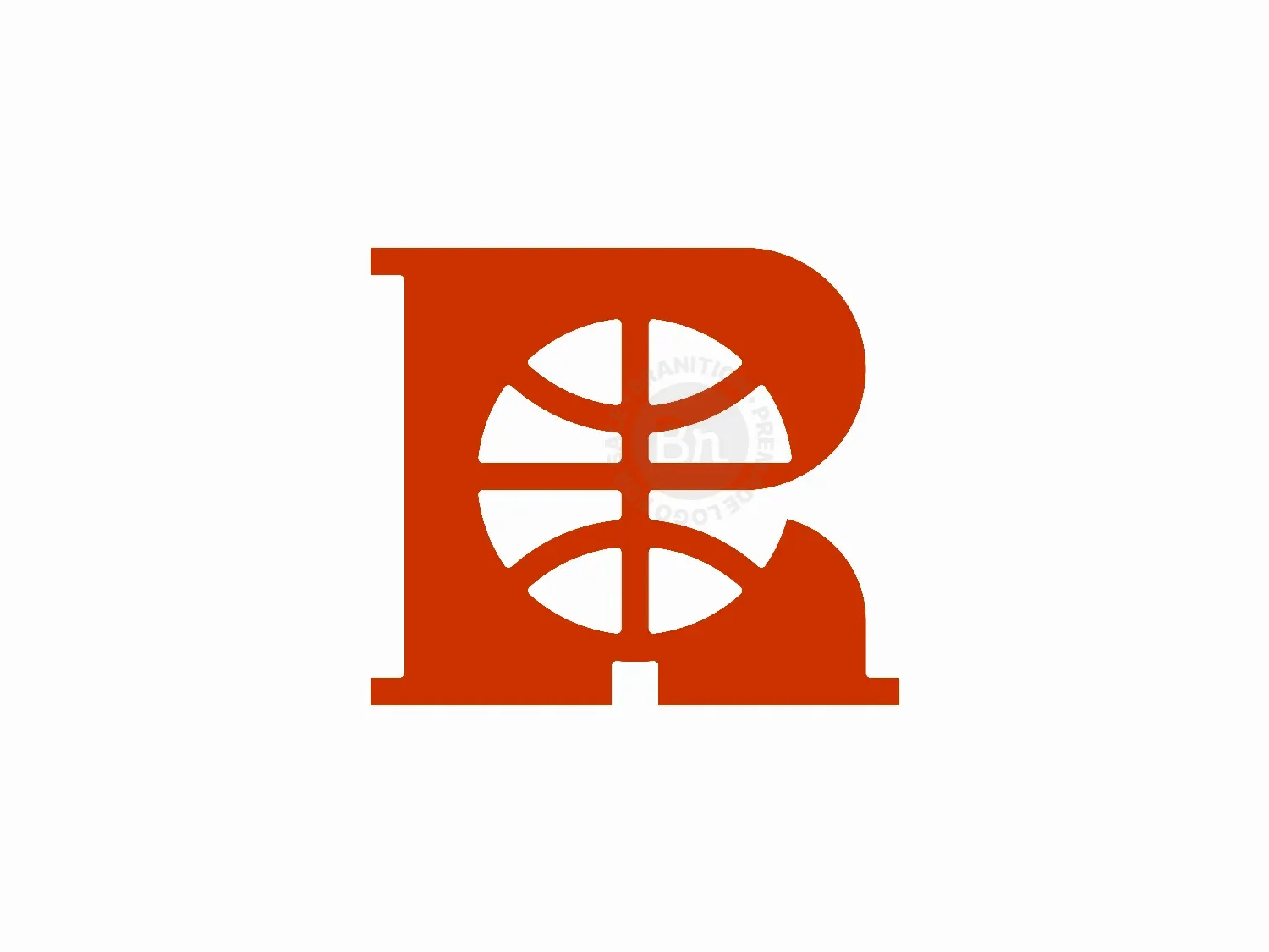 Letter R Basketball Logo