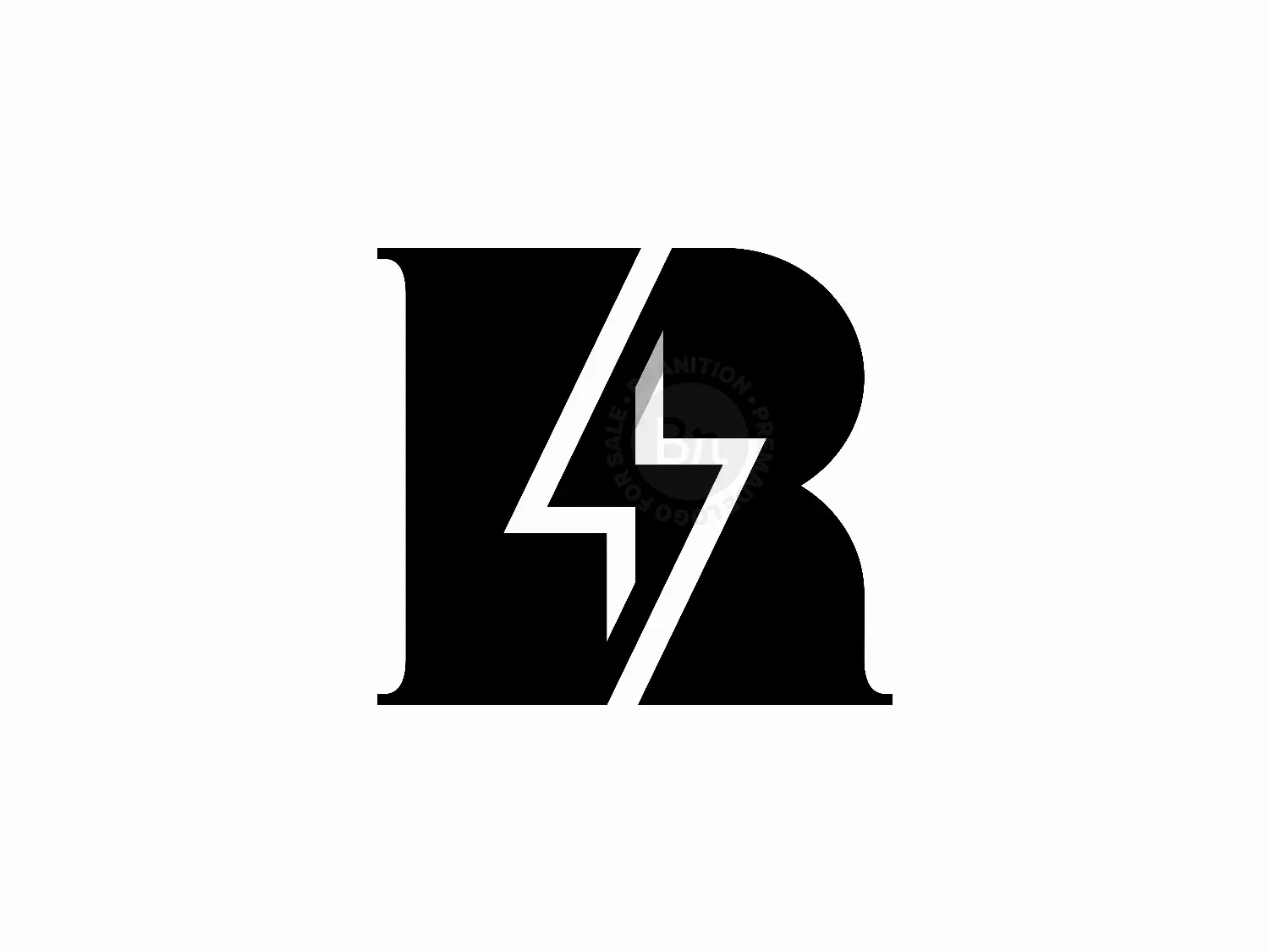Letter R Thunder Logo