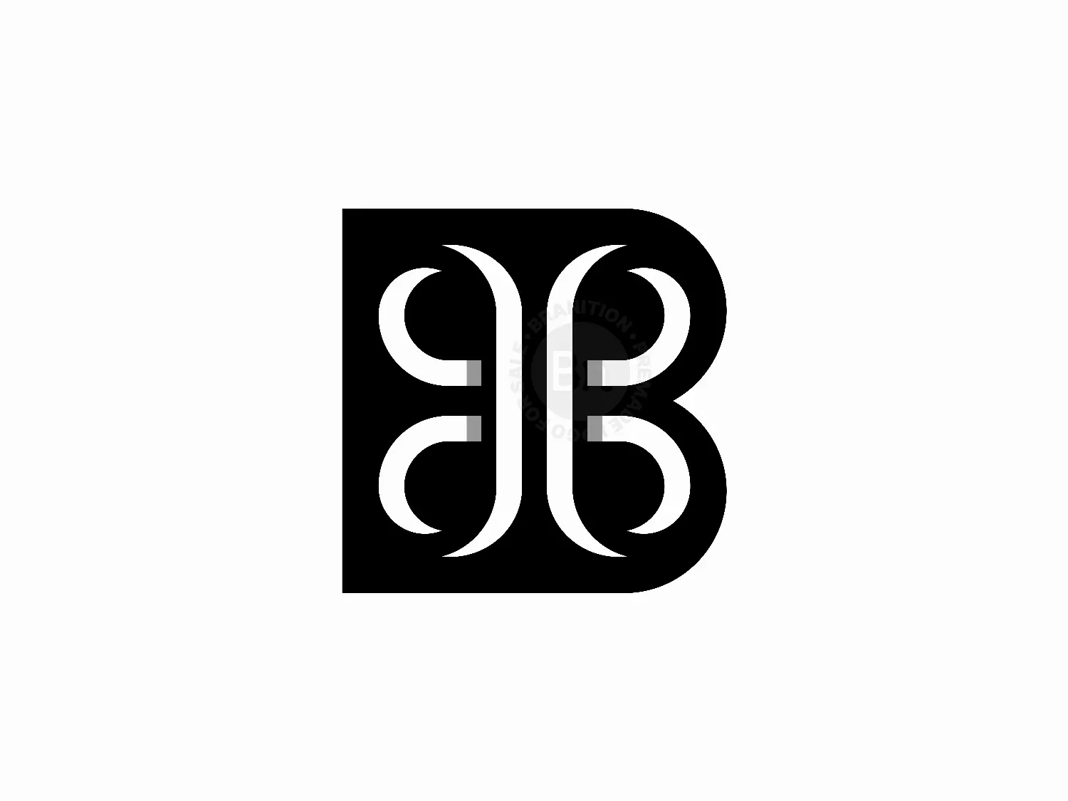 Letter B Butterfly Logo