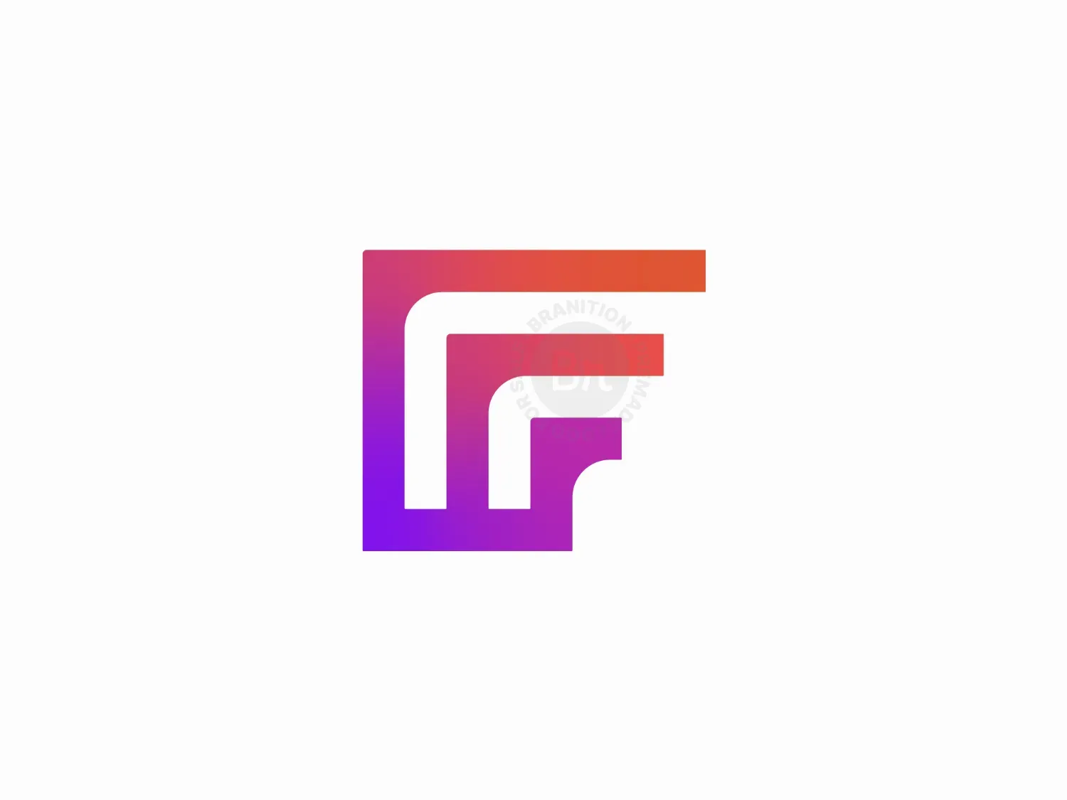 F Modern Gradient Logo