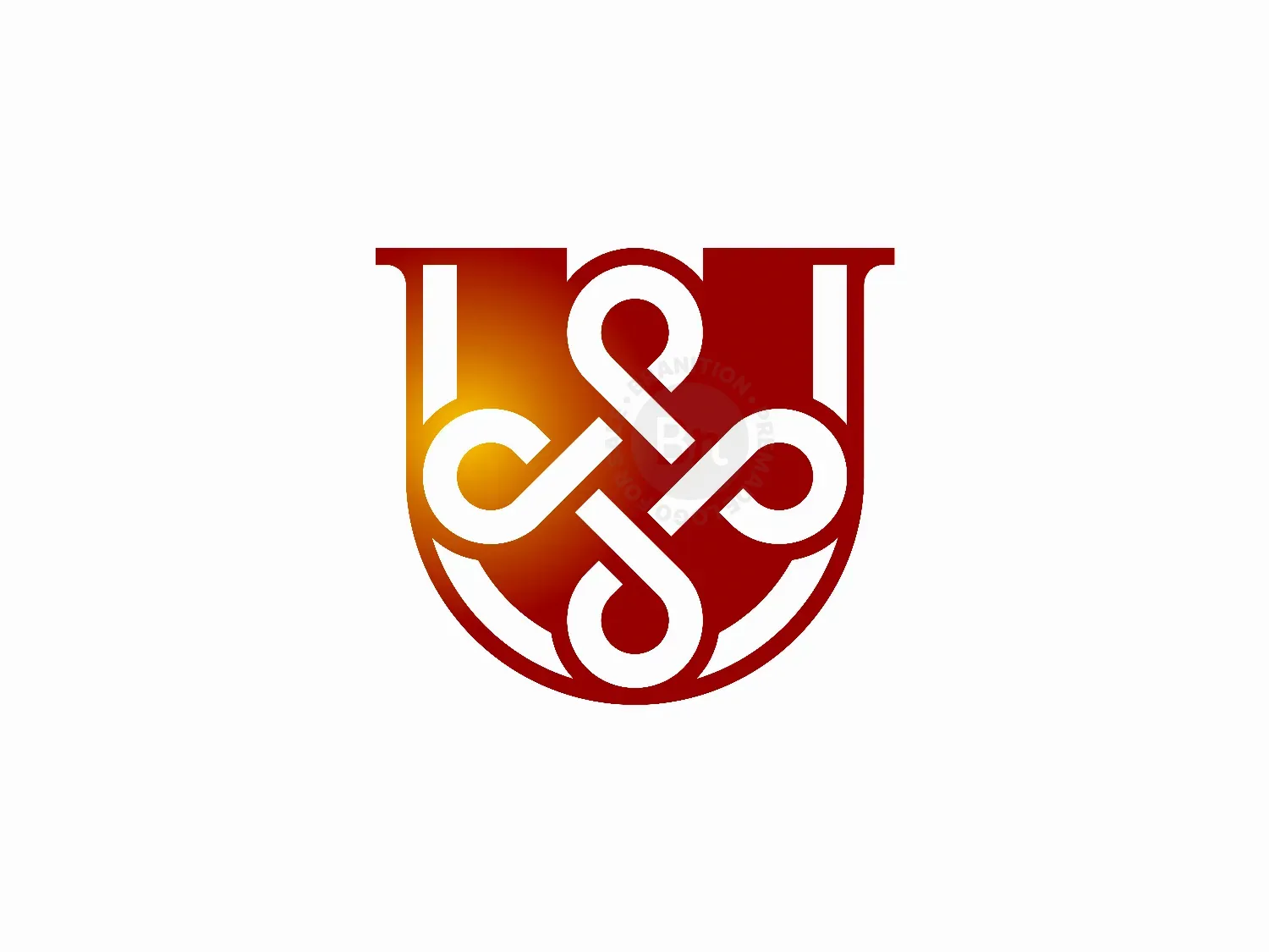 Letter U Loop Logo