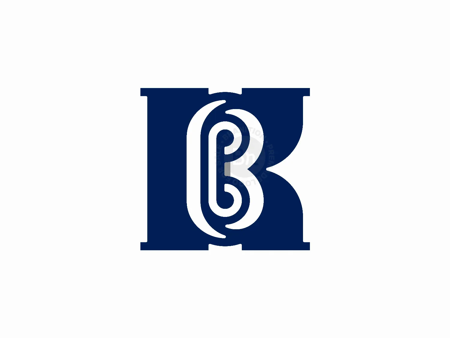 Letter KB Initial BK Logo