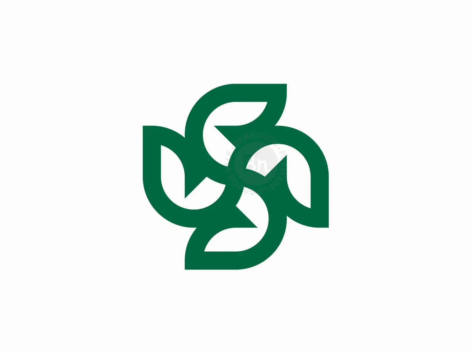 Letter S Leaf Logo