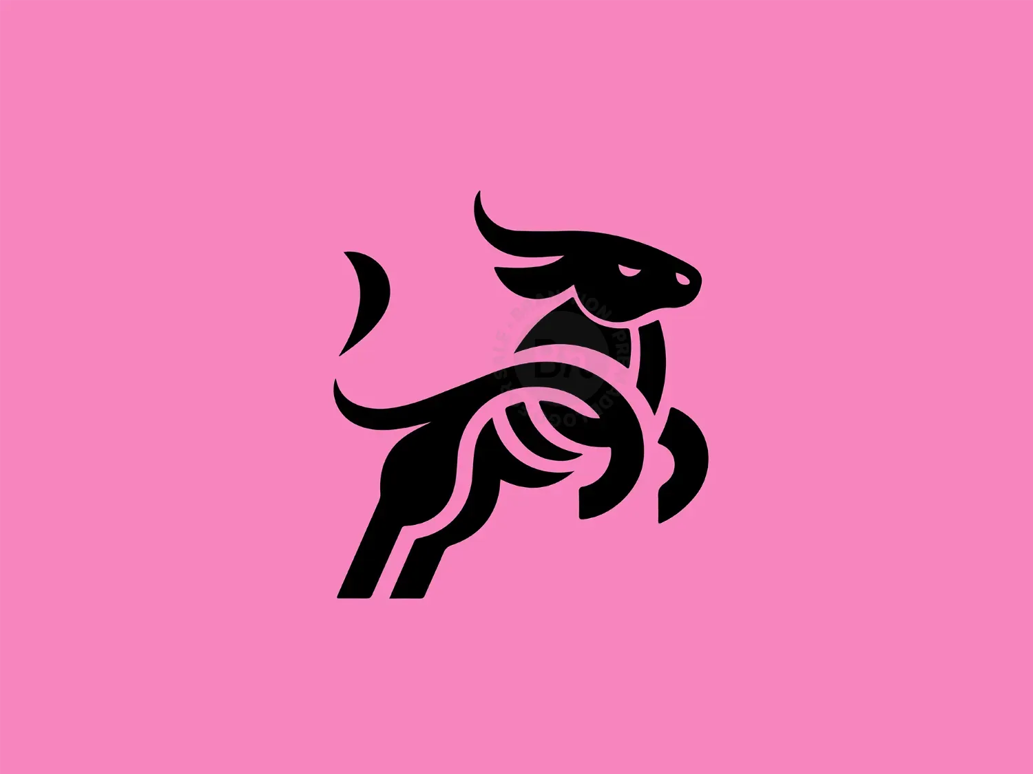 Abstract Bull Logo