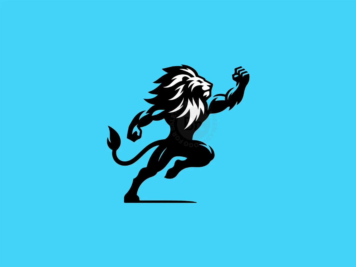 warrior lion logo 9