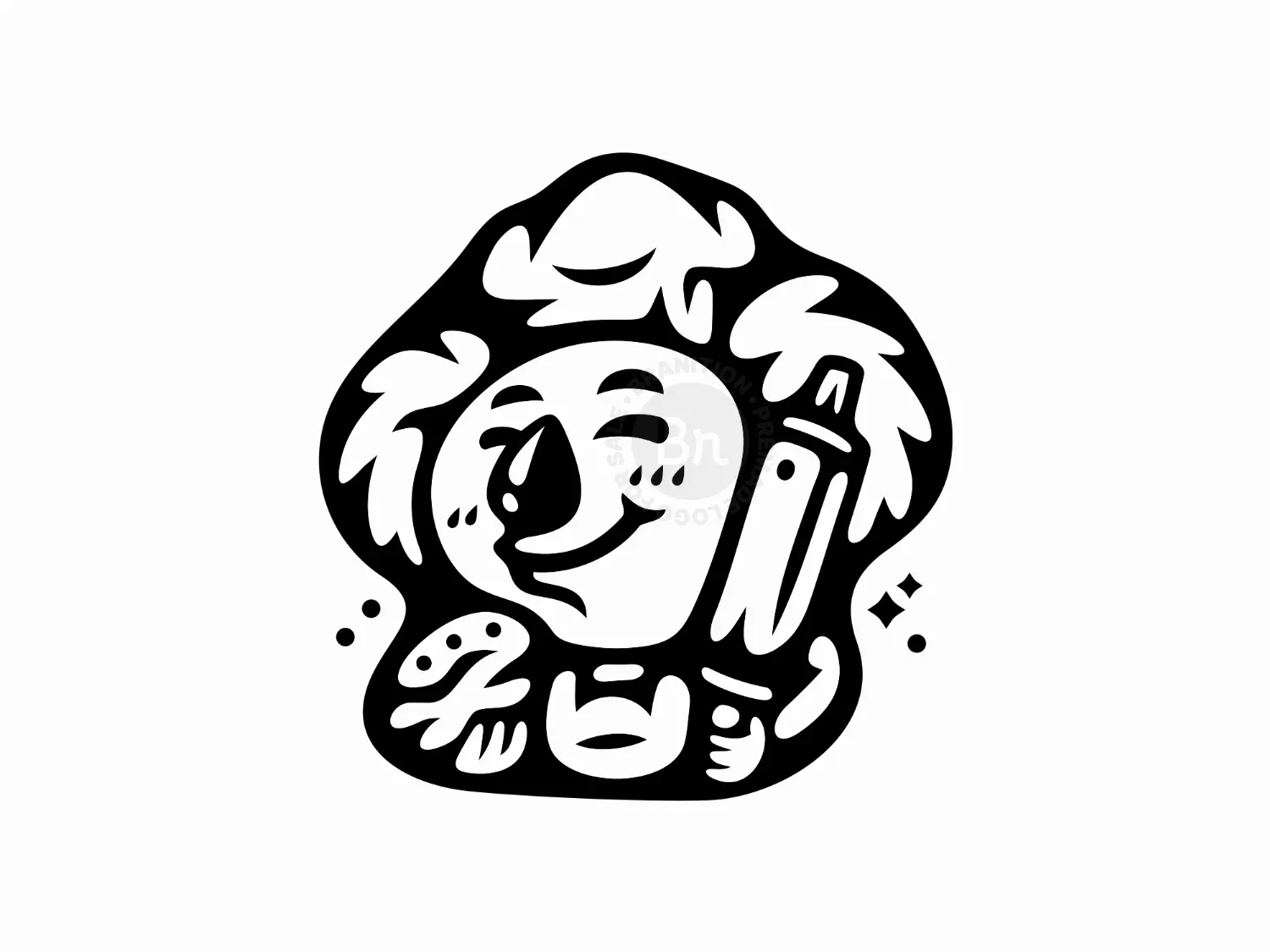 Cute Chef Koala Logo