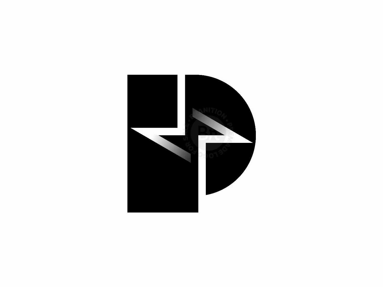 Letter P Flash Logo