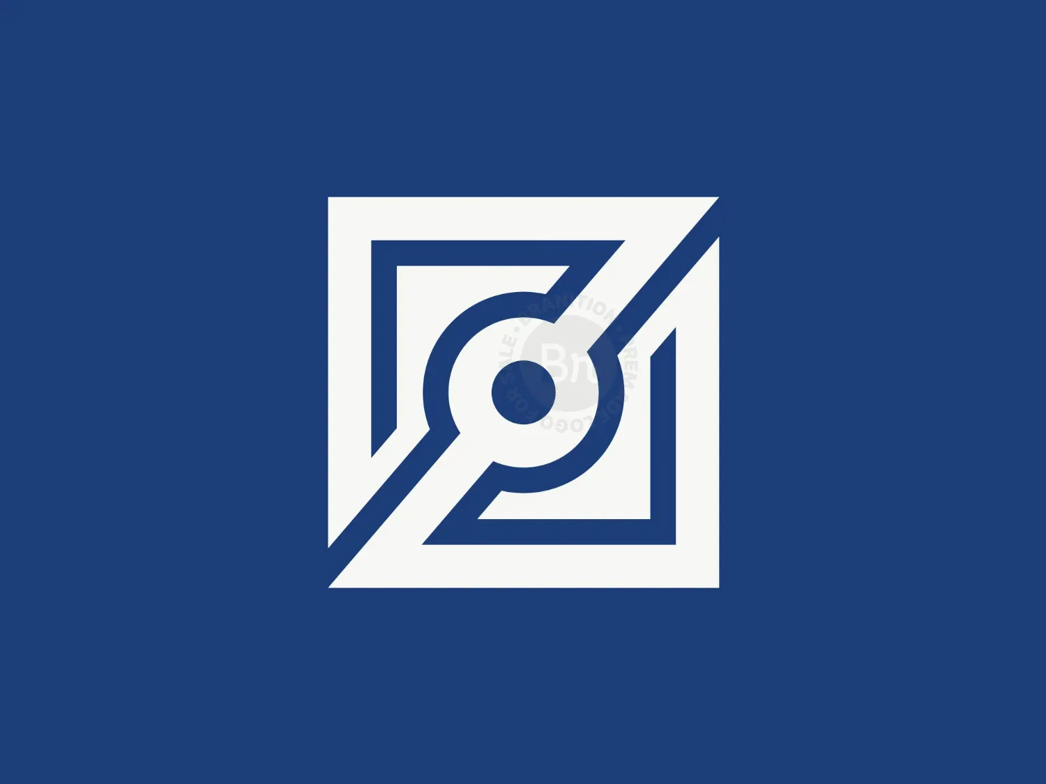 Letter Zo Square Logo